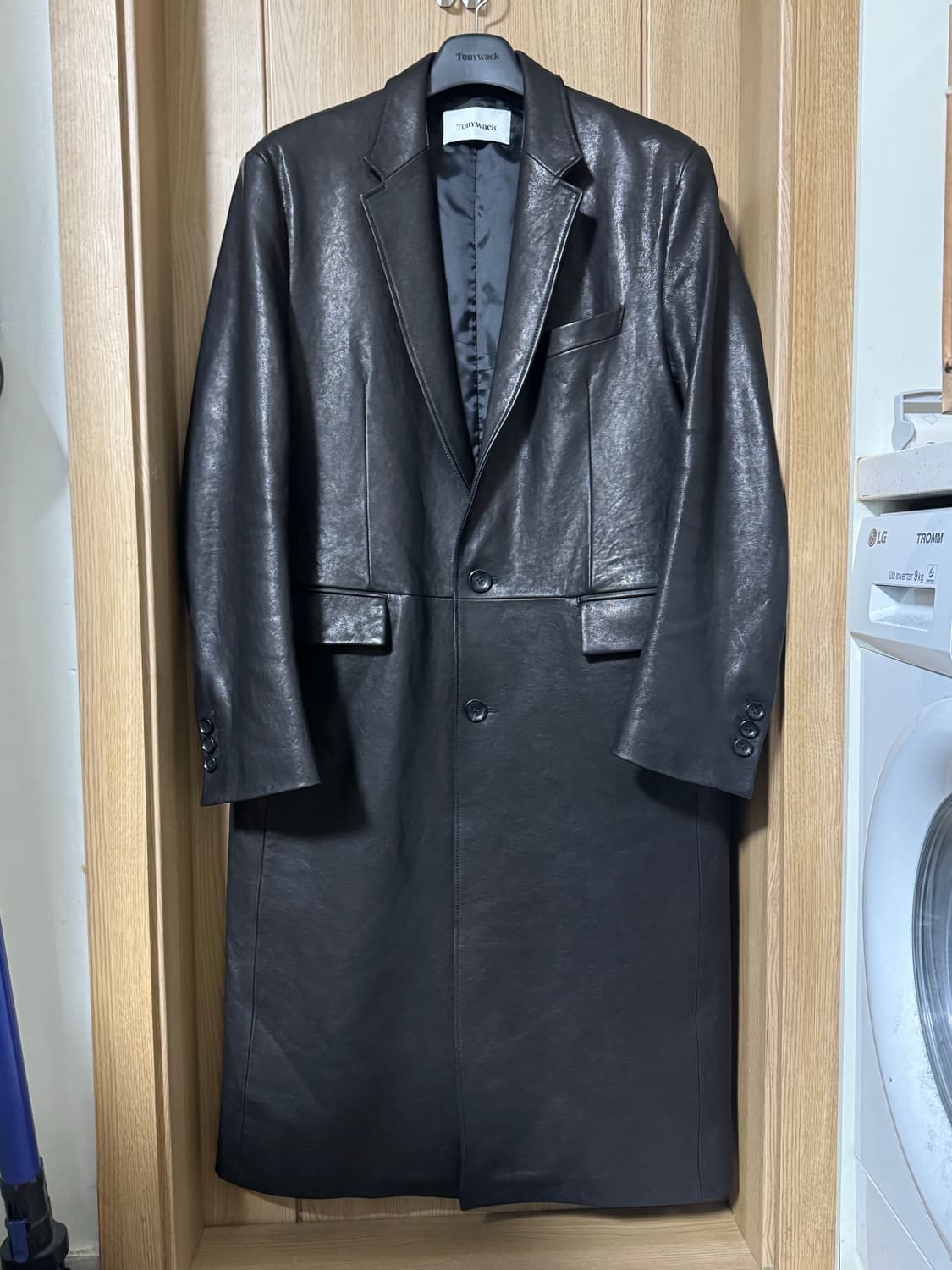 XL) 토니웩 레더 싱글 코트 상품이미지1