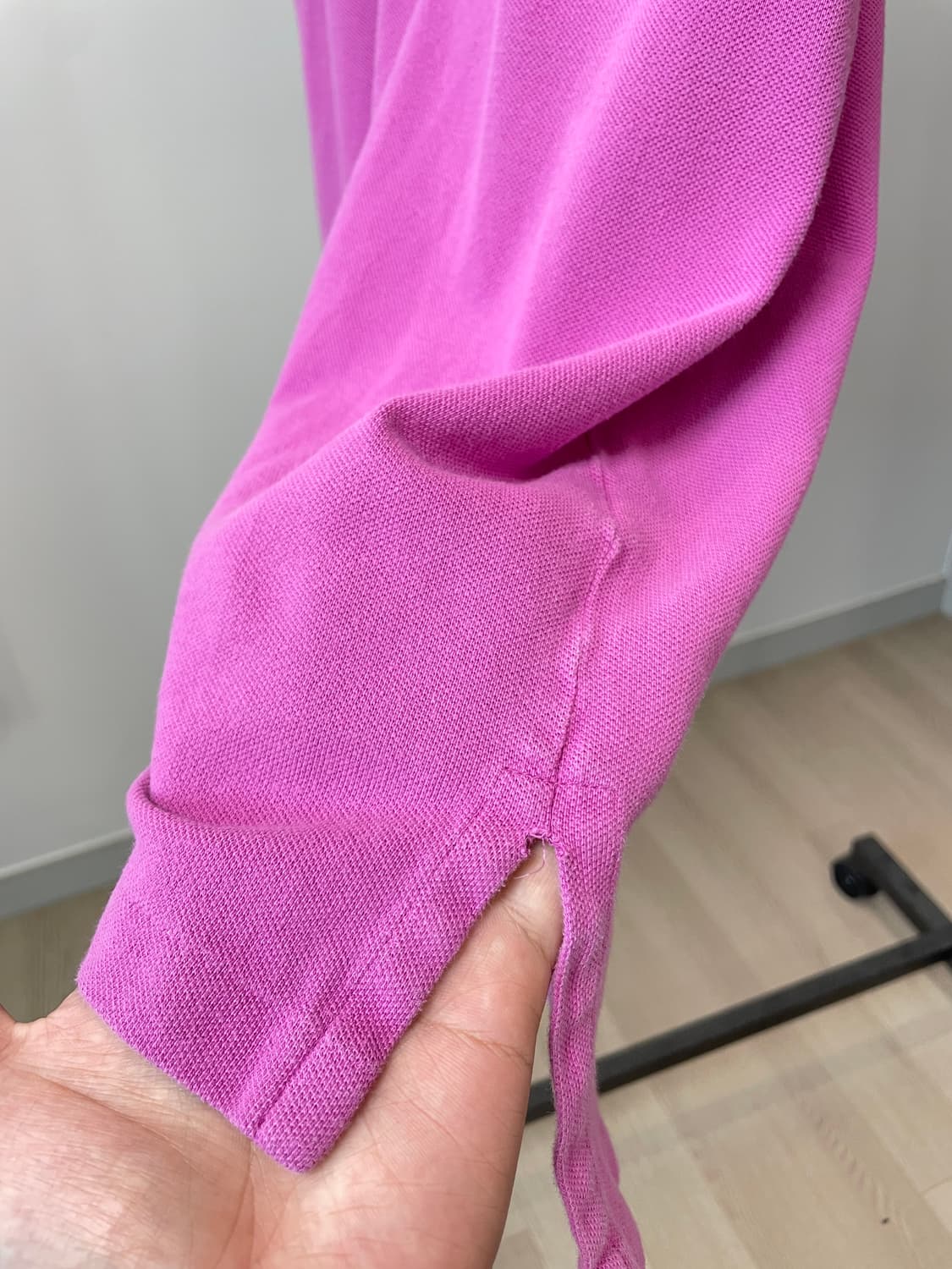 (XL) 폴로 랄프로렌 커스텀핏 핑크 반팔 카라티 상품이미지5