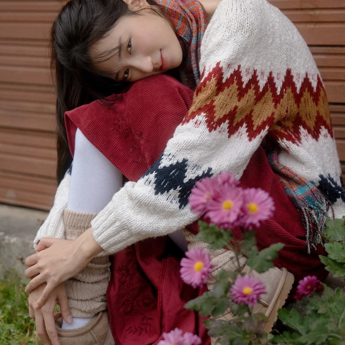 베리 하타케 코듀로이 스커트 상품이미지4