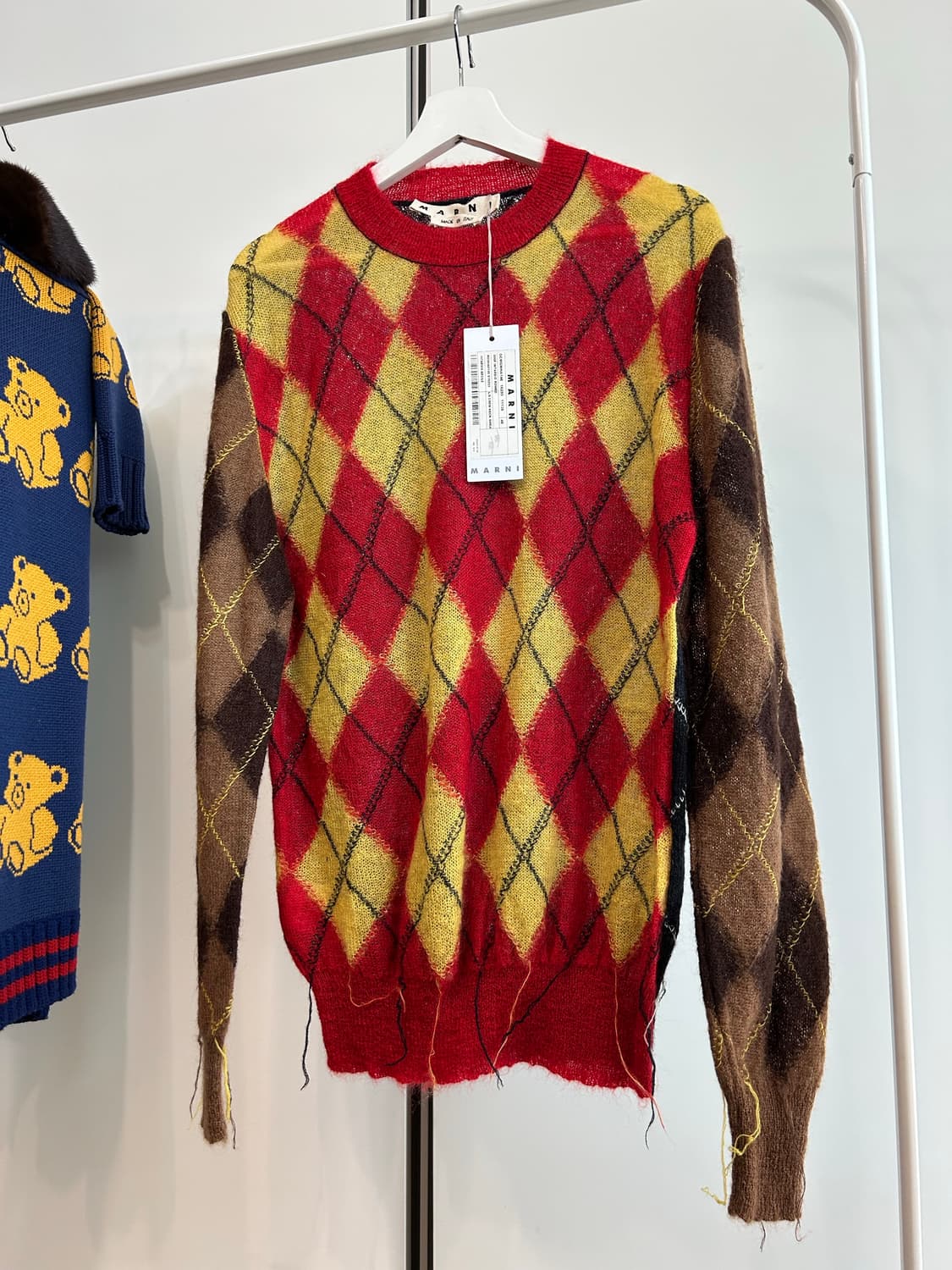 마르니 프레이드 아가일 니트 풀오버 상품이미지3