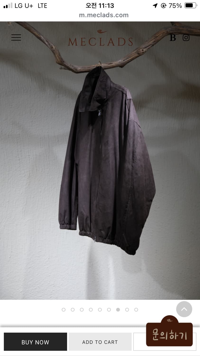 요코사카모토 누벅 레더 블루종 상품이미지3