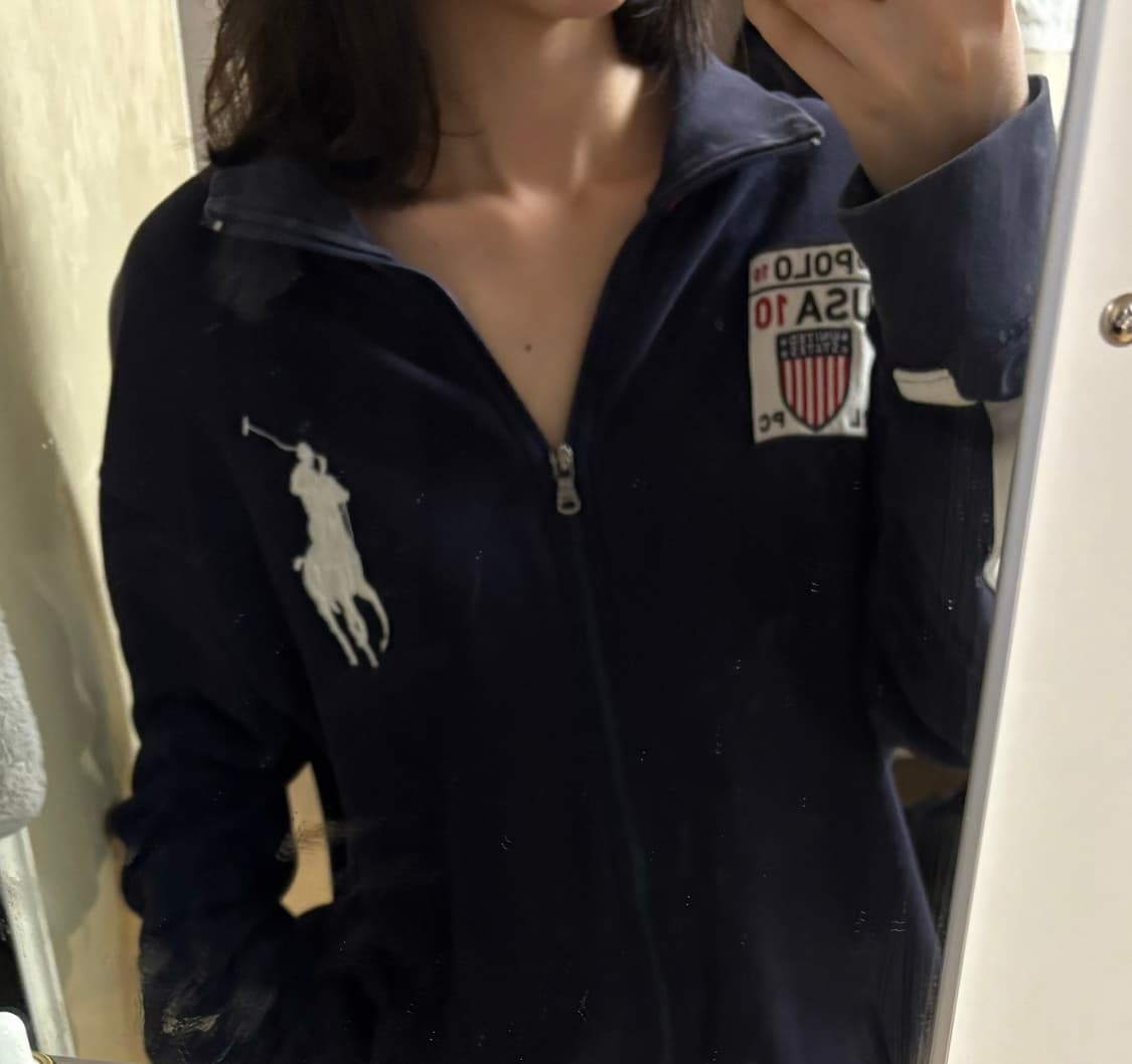 폴로 성조기 빅포니 USA 후드집업 네이비 상품이미지1