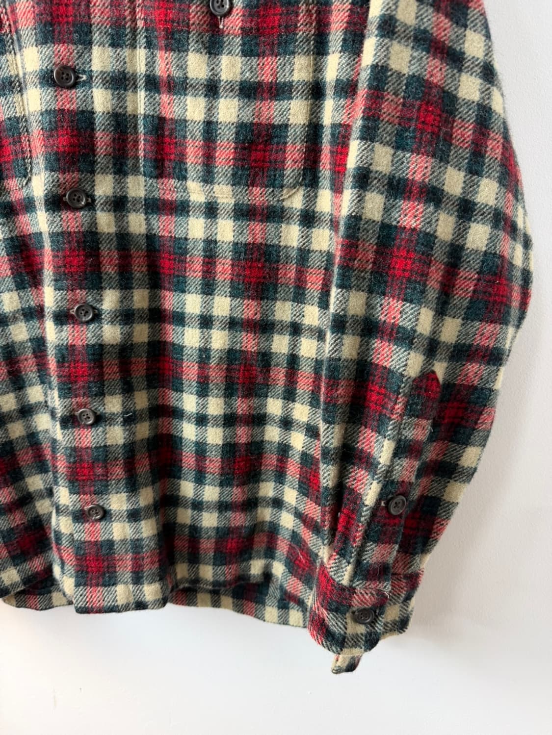90s 폴로 랄프로렌 울 체크 셔츠  상품이미지3