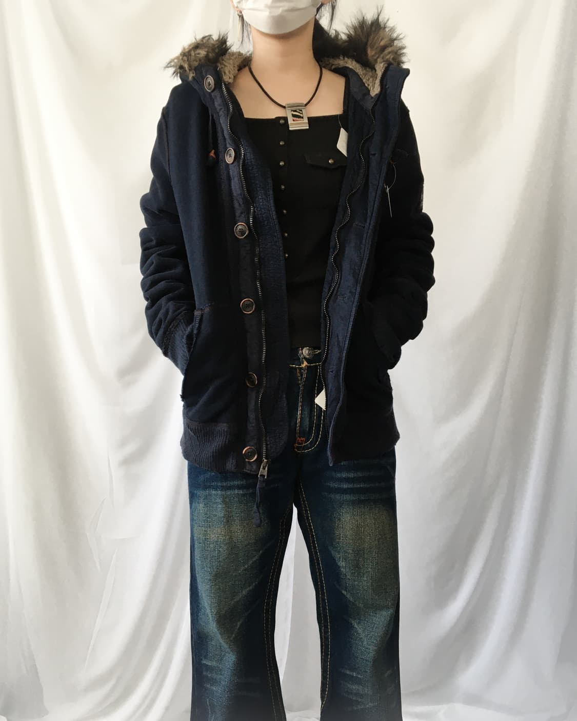 Abercrombie fake fur hood jackt 상품이미지1