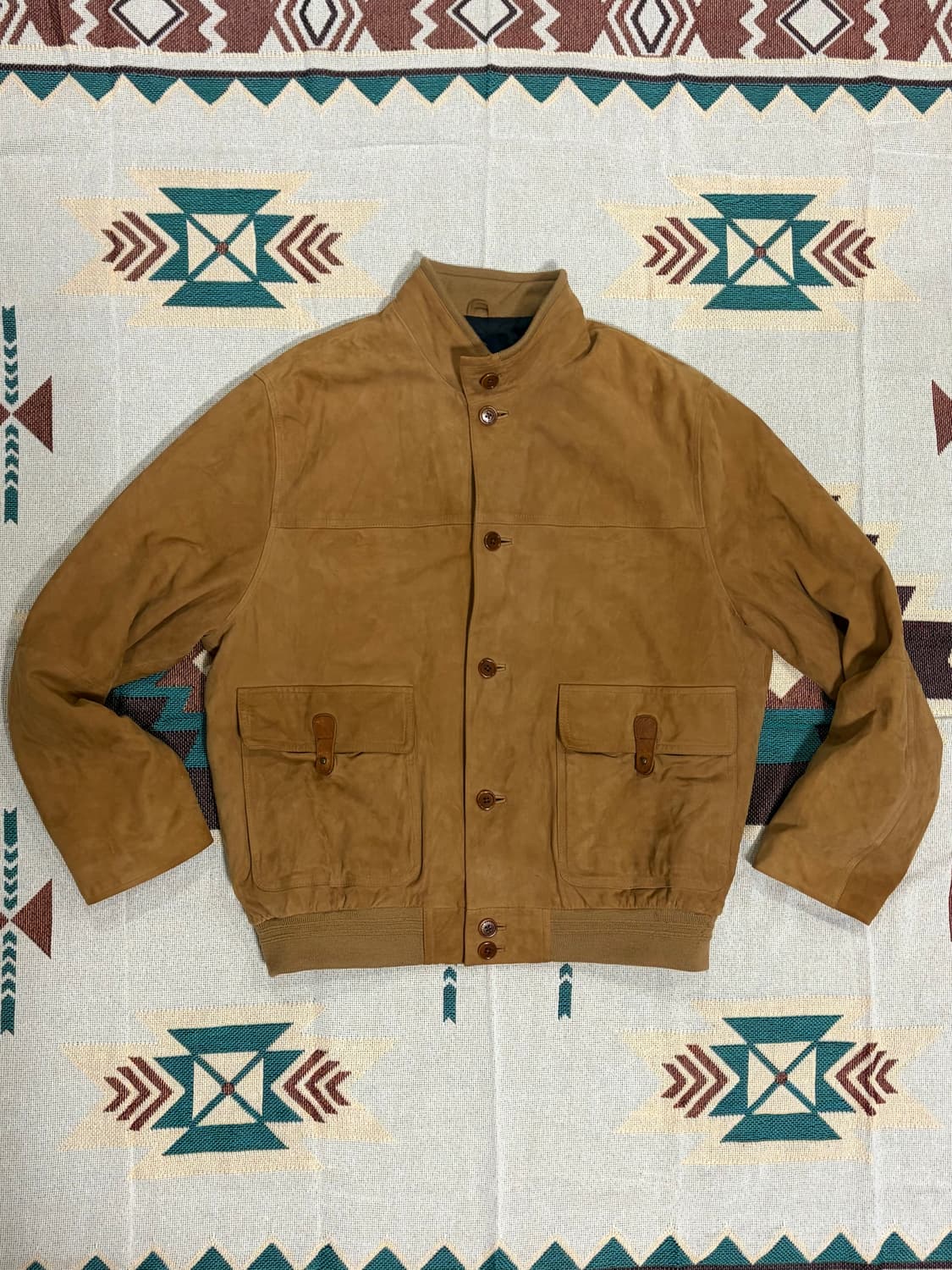 브룩스브라더스 A1 스웨이드 블루종 자켓 상품이미지1