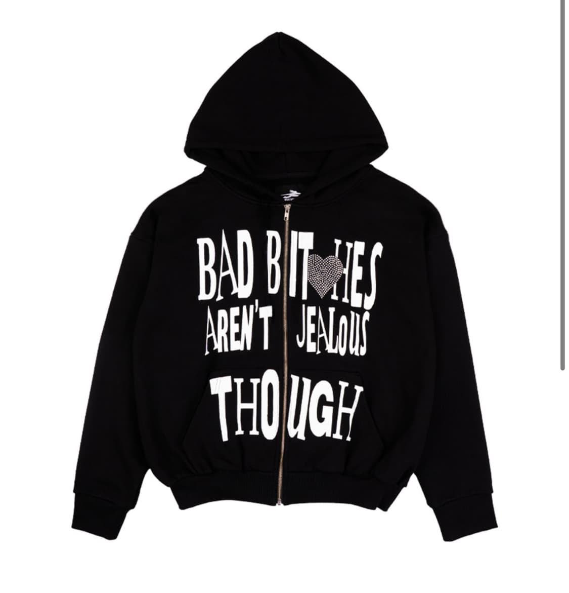 제노리포트 후드집업 BAD BITXHES HOODIE (BLACK) 상품이미지1