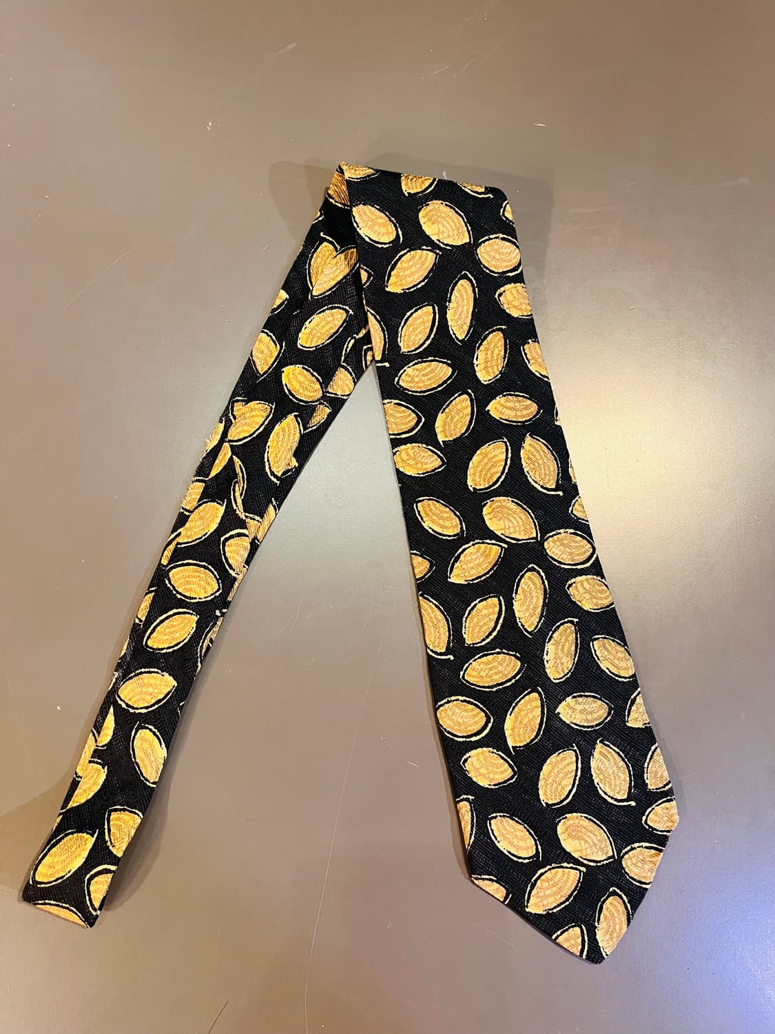 짓먼빈티지 레몬 패턴 넥타이 (미국) 상품이미지4