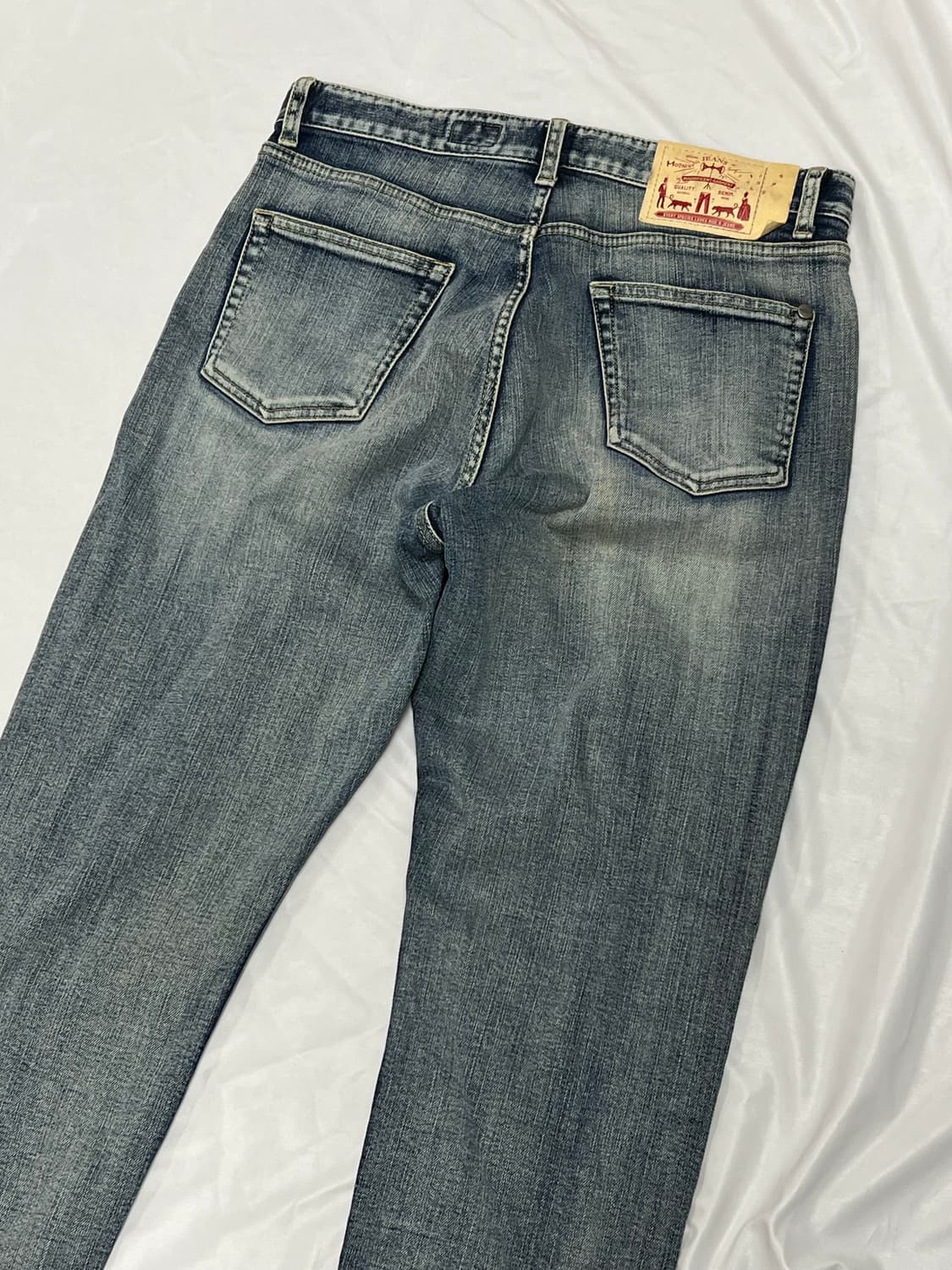 (30) MOD9 슬림핏 연청 데님 팬츠 상품이미지4