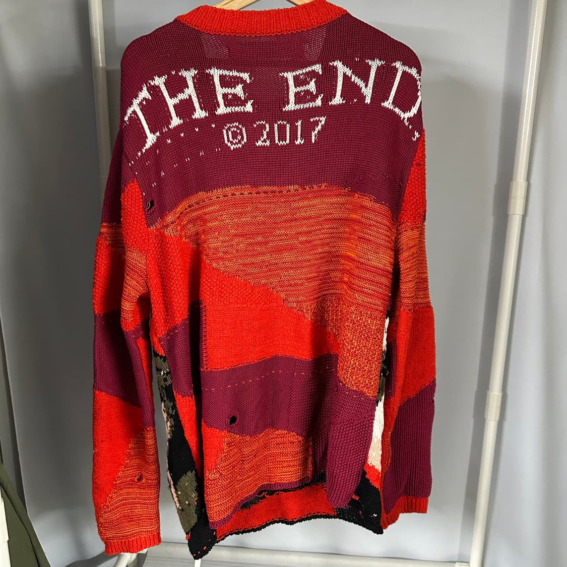 오프화이트 오아시스 인타르시아 니트 상품이미지4