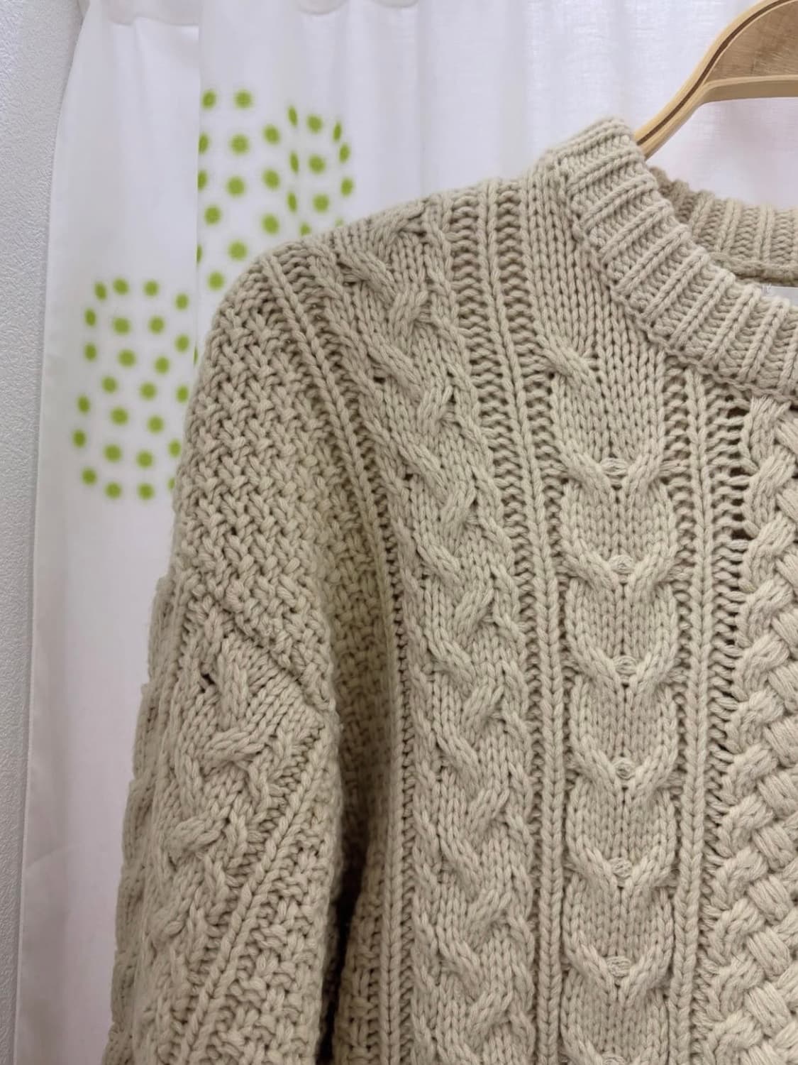 빈티지꽈배기니트 아이보리 상품이미지4
