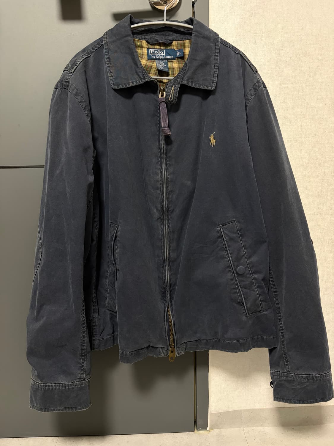 폴로 랄프로렌 네이비 블루종 자켓 스윙탑 L사 상품이미지1
