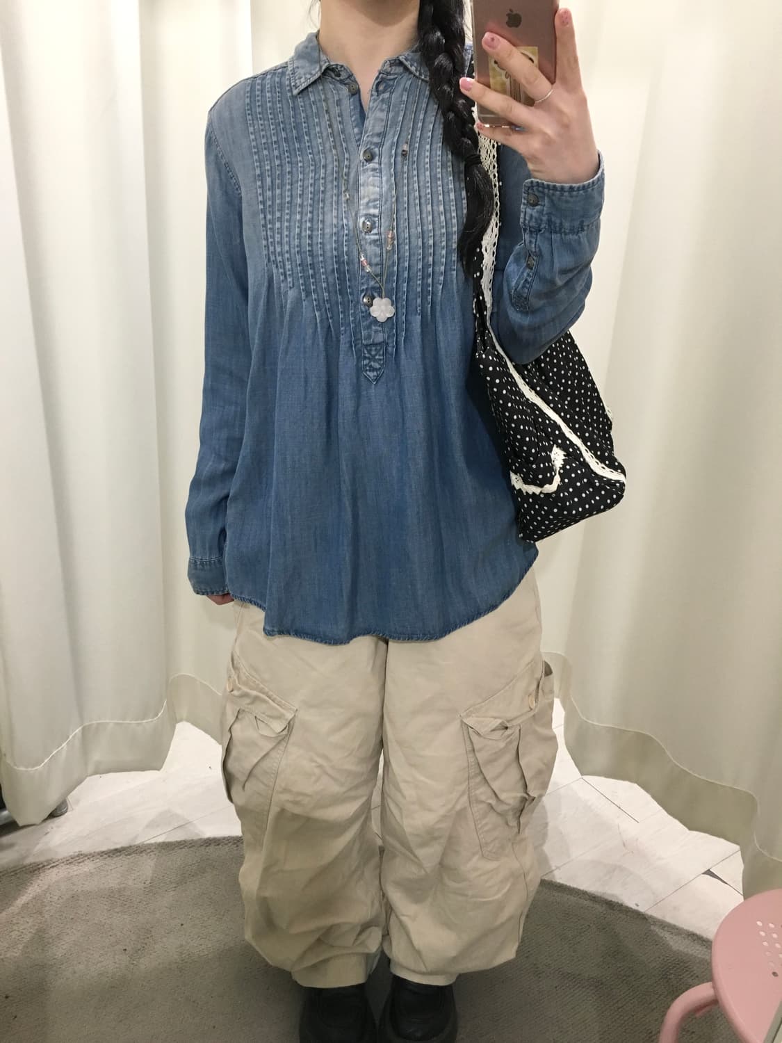 American eagle denim blouse 상품이미지6