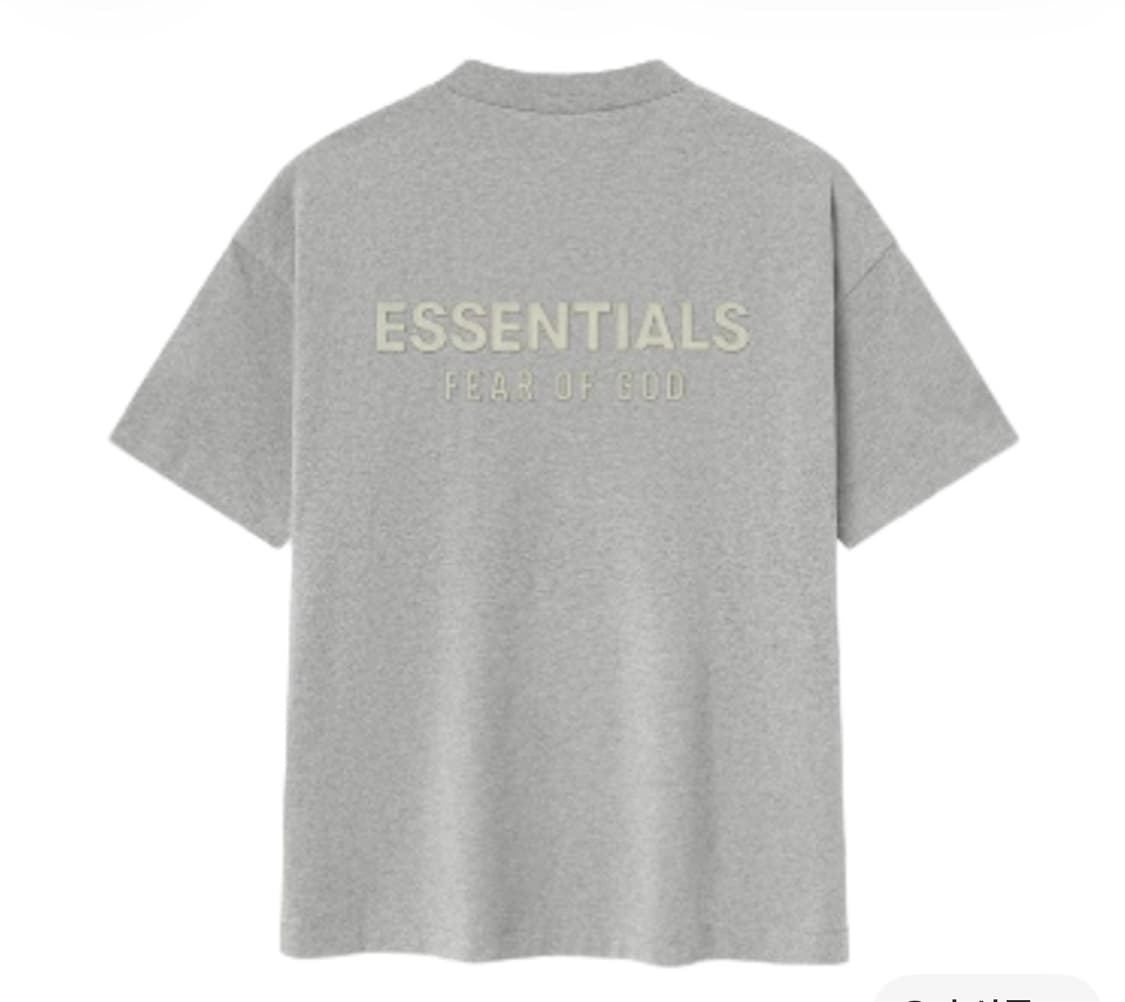 피오갓 에센셜 반팔 티셔츠 그레이 미개봉 새제품(L, XL) 상품이미지2