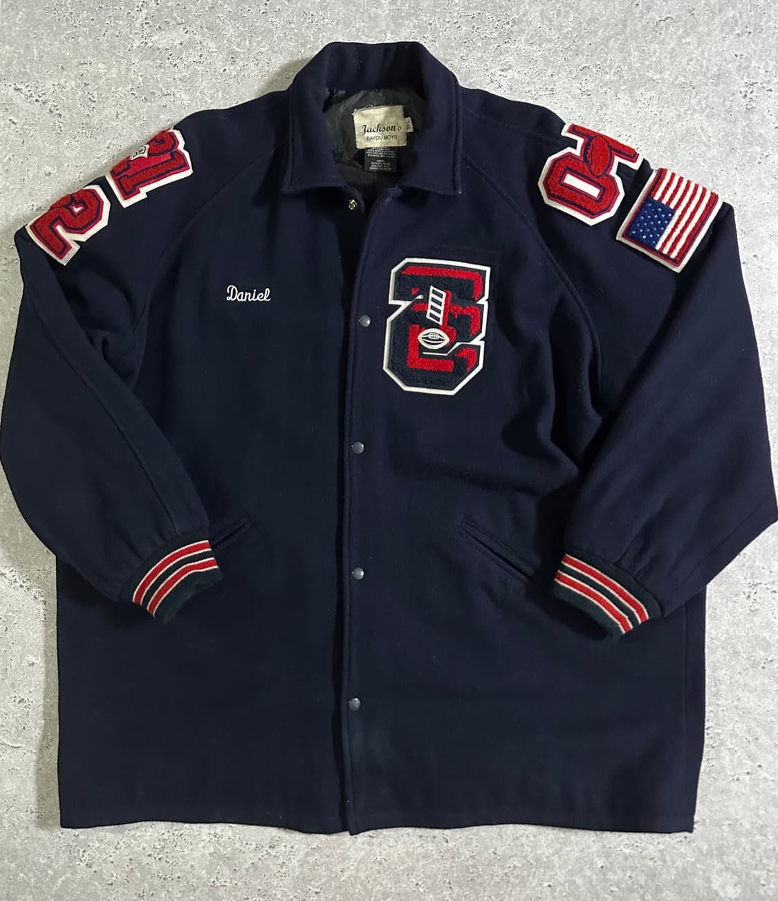 Jackson's 바시티 자켓 네이비 3XL 상품이미지1