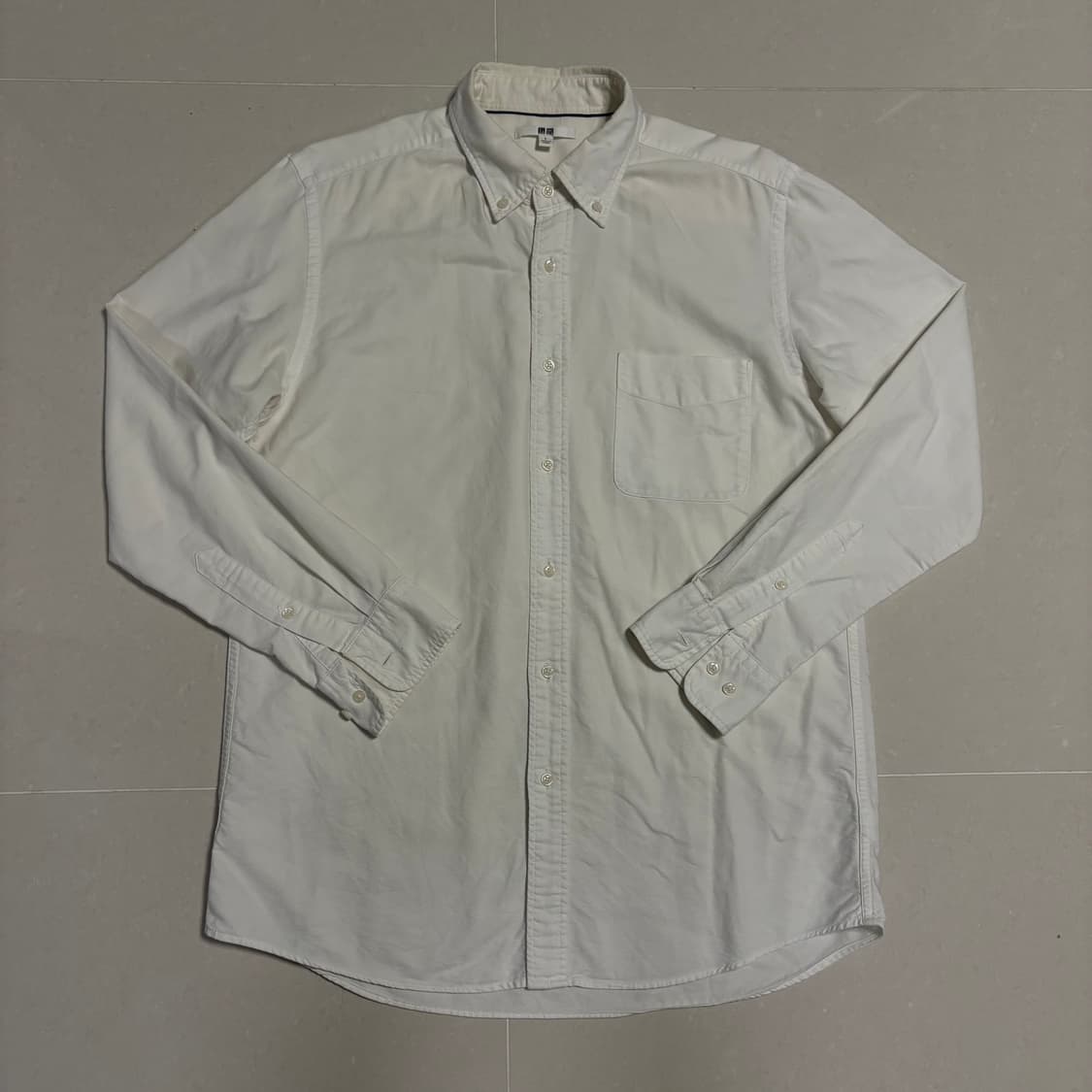 정품 유니클로 화이트 옥스포드 셔츠 상품이미지2