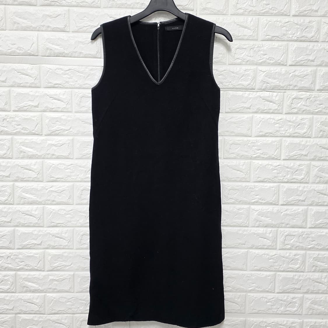 택포) 한섬 시스템 블랙 민소매 원피스 S 상품이미지1