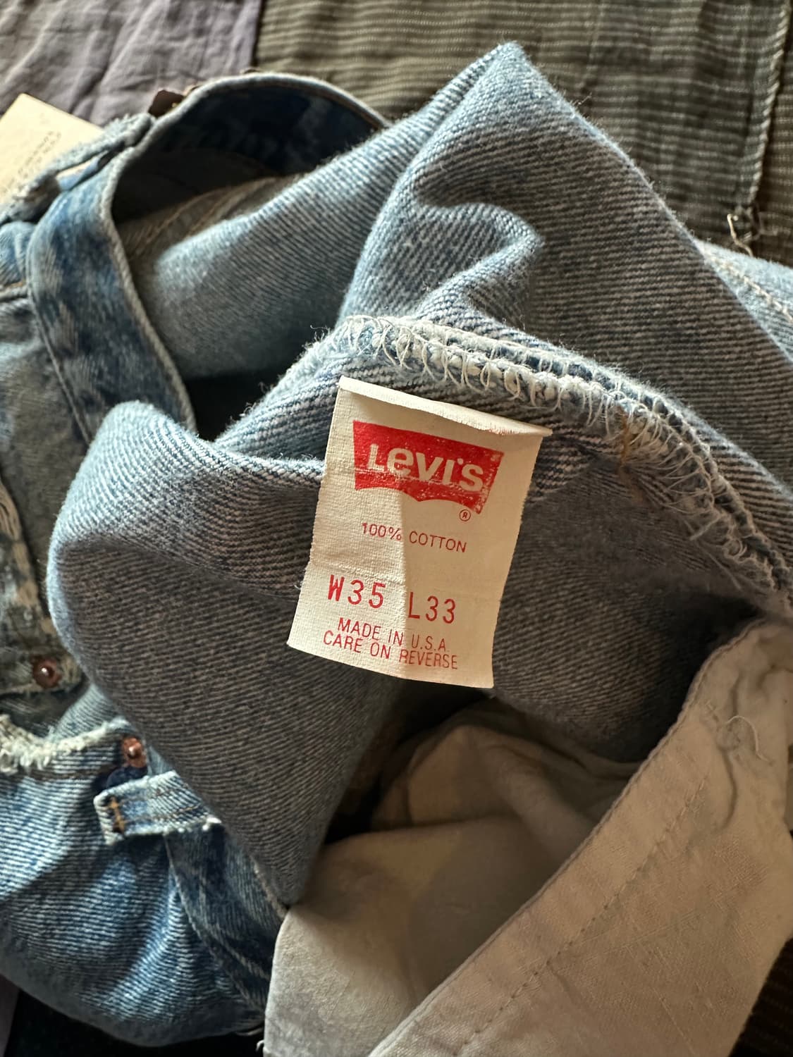90s USA Levis 501 Half Denim Pants 상품이미지7