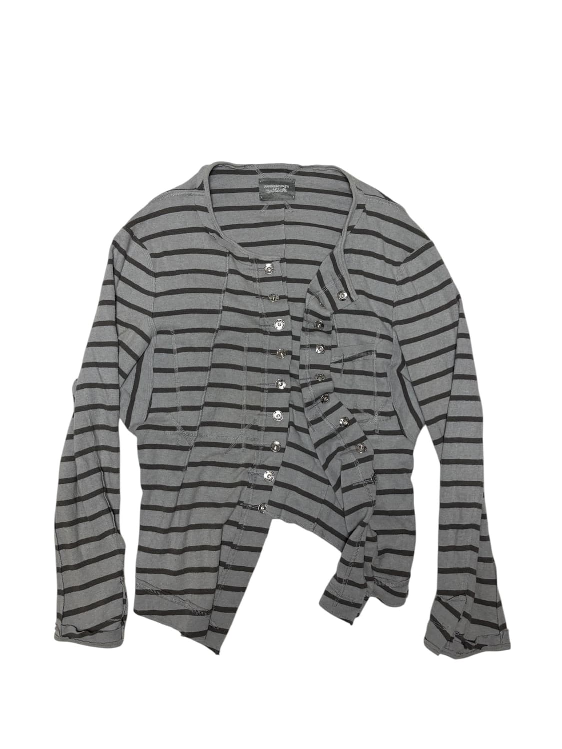 타카히로미야시타 더 솔로이스트 스트라이프 롱 슬리브 가디건 OS 상품이미지1