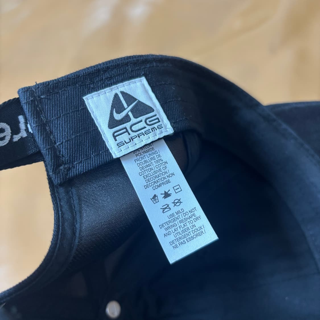 Supreme x Nike 슈프림x나이키 ACG 블랙 6패널 볼캡 모자 상품이미지8