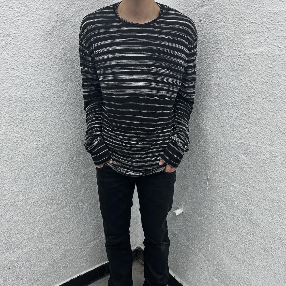 Armani Exchange stripe long sleeve 상품이미지5