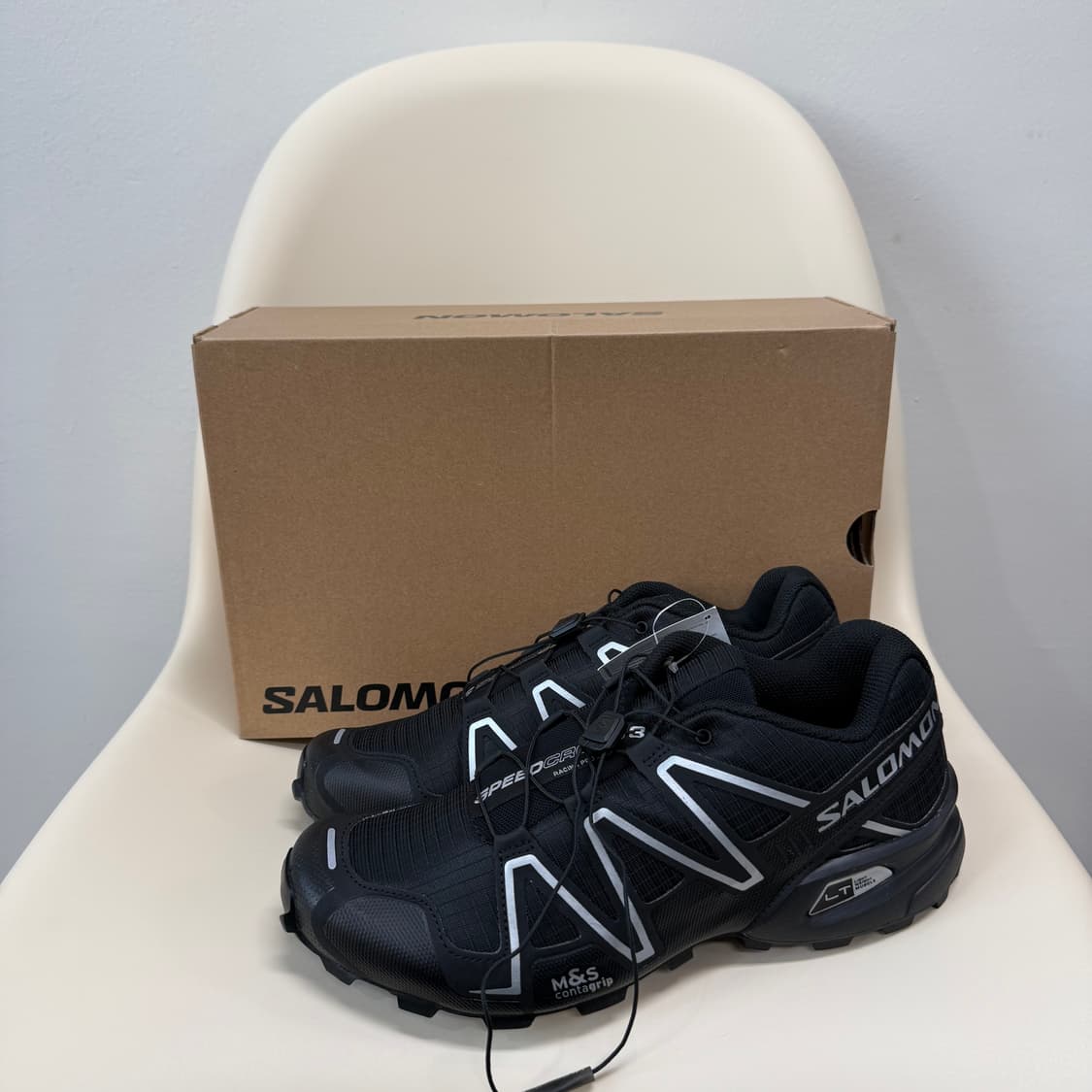 살로몬 스피드크로스 3 블랙 실버 스니커즈 상품이미지1