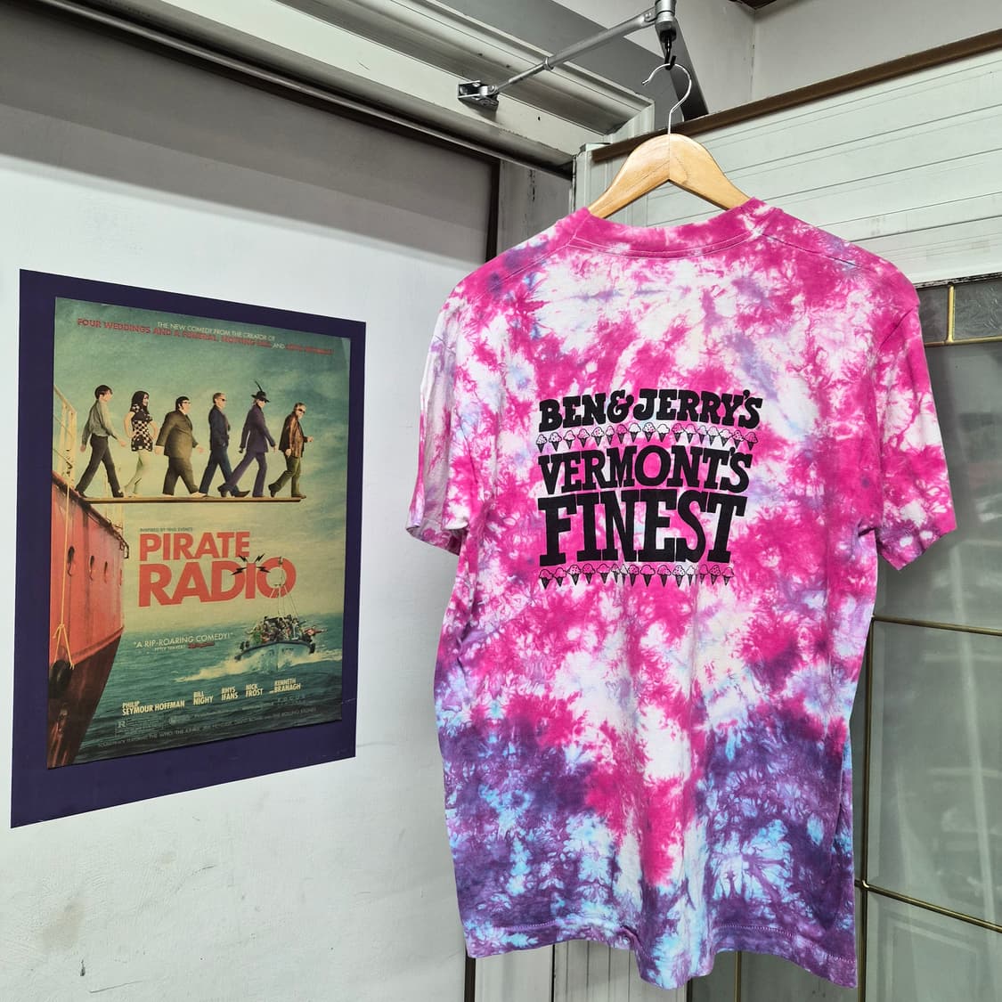 90s Ben & Jerry's Cherry Garcia 타이다이 반팔티 상품이미지1