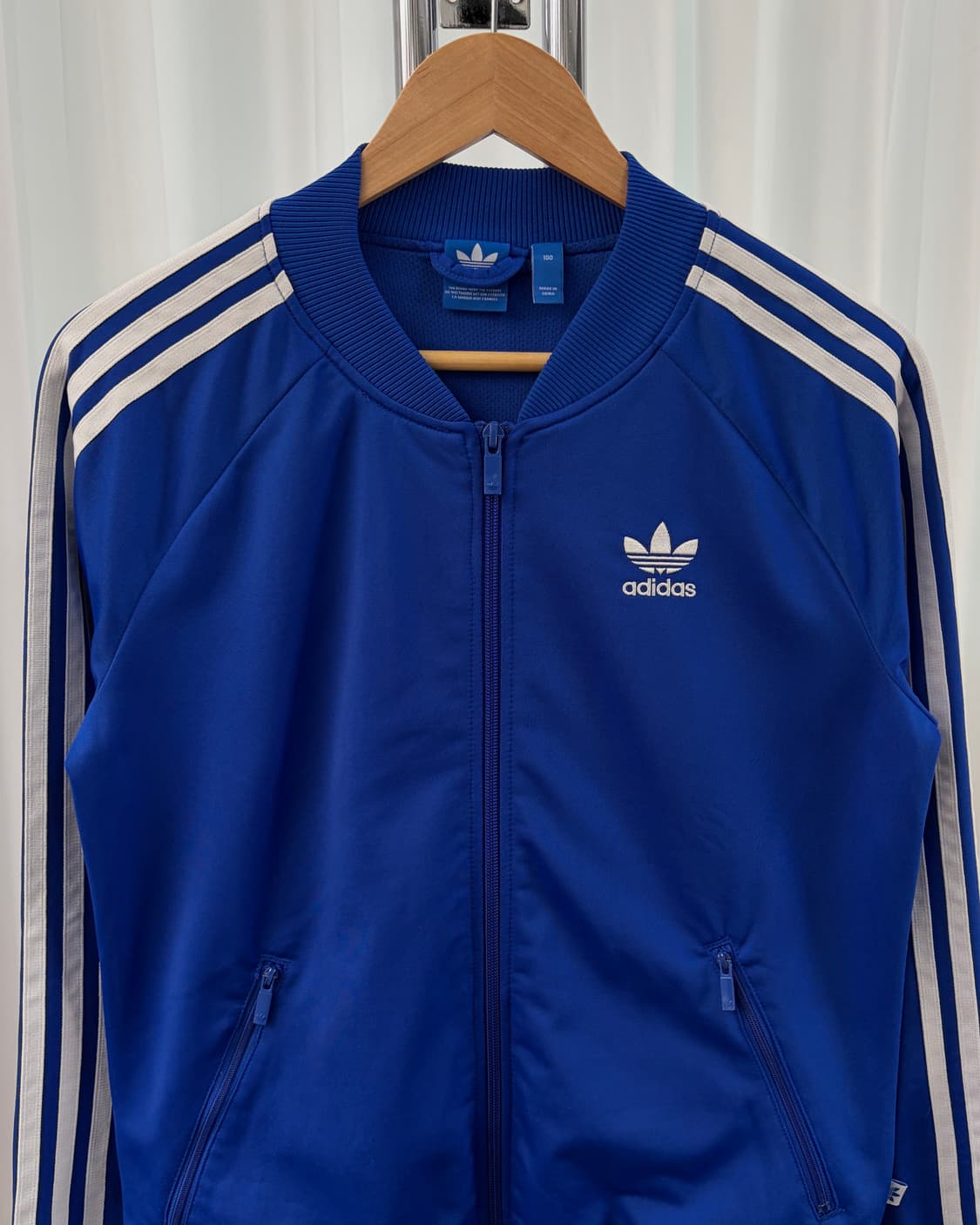 [L]아디다스 트레포일 SST 블루 트랙탑 져지 상품이미지6