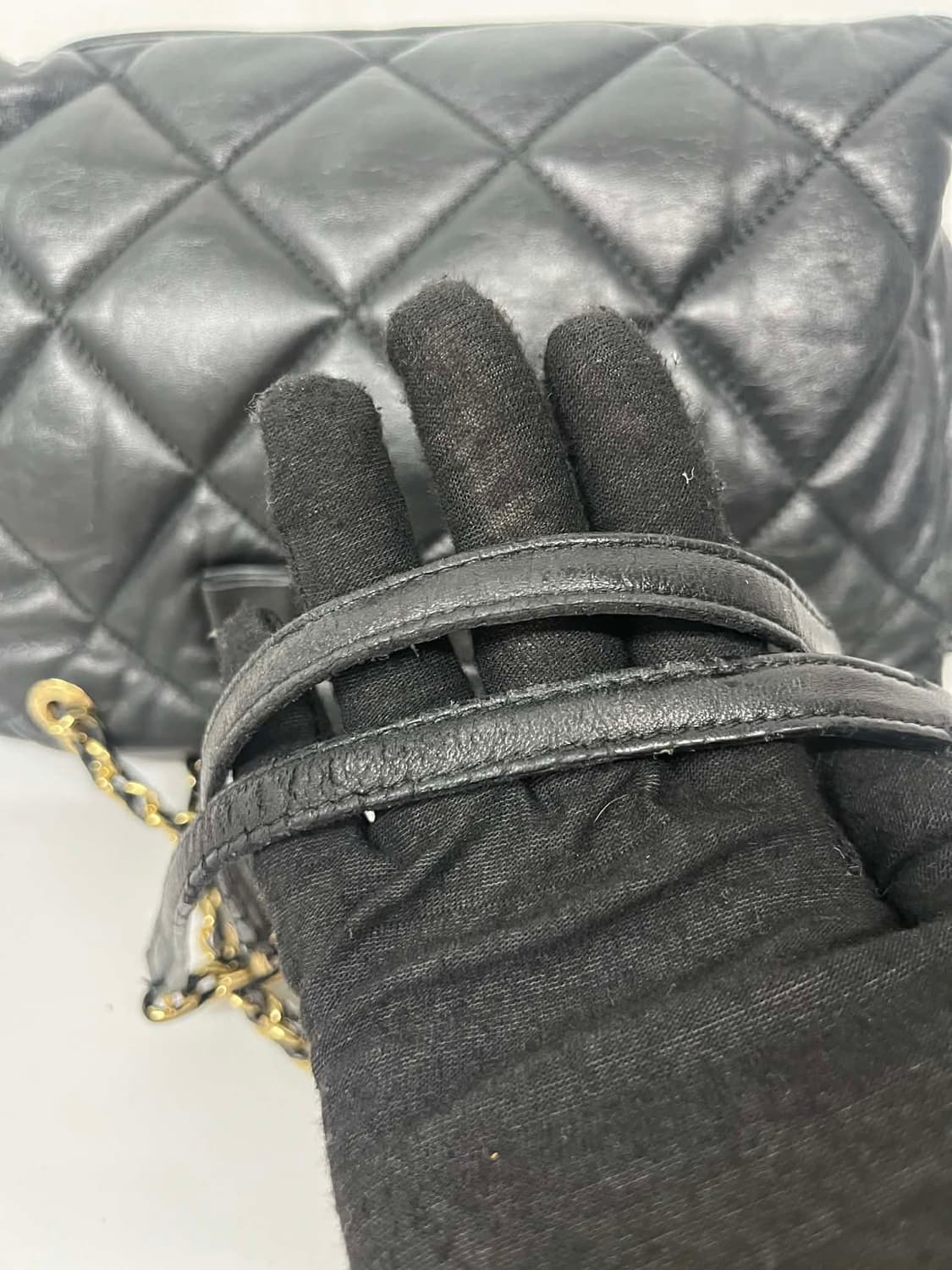 살바토레 페라가모 바라 퀄팅 램스킨 체인 숄더백 토트백 상품이미지8