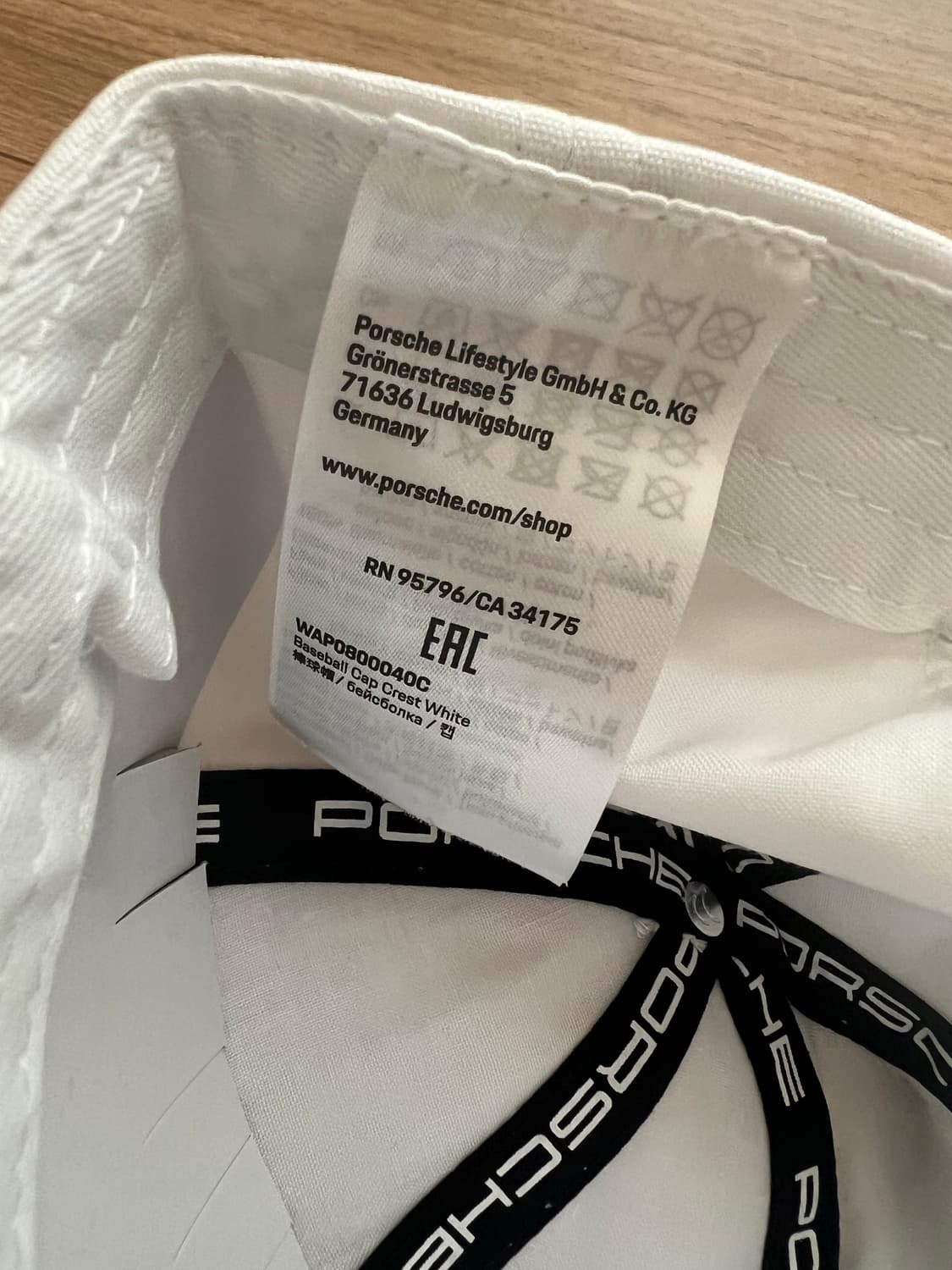 포르쉐 화이트 볼캡 새상품(정품) 상품이미지3
