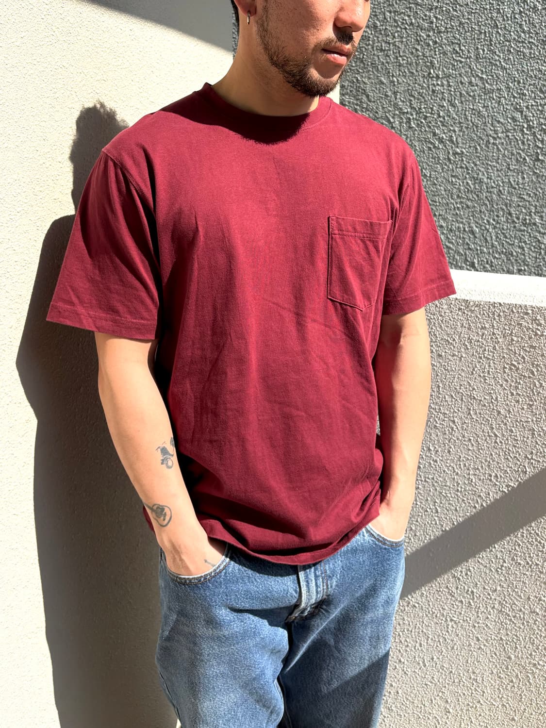 LLbean 반팔티셔츠 자주빛 컬러 (상태 좋음) 상품이미지6