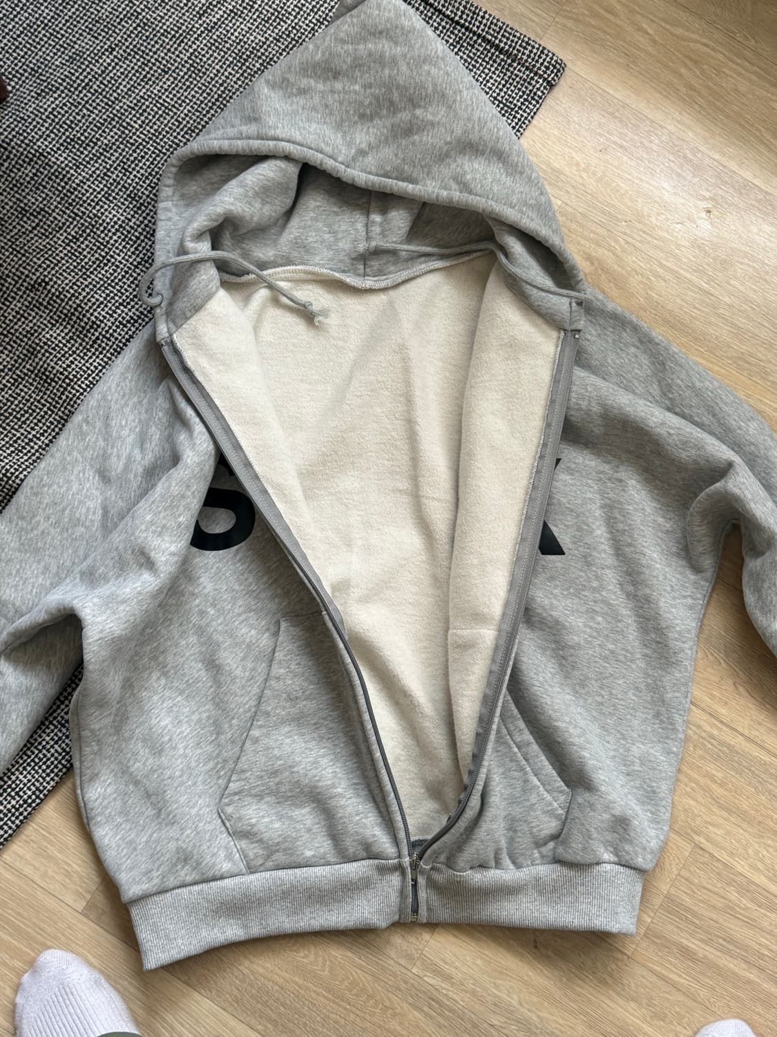 이지 YEEZY 후드집업 HD-10 그레이 한국 한정판 2사이즈 상품이미지3