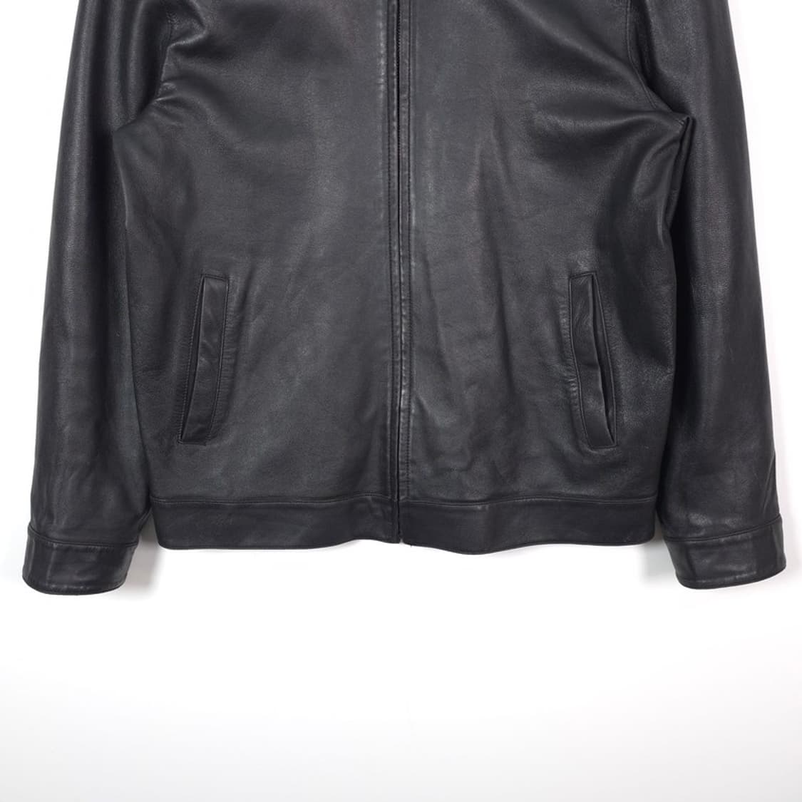 에드윈 리얼 양가죽 미니멀 트러커 자켓 L 상품이미지4