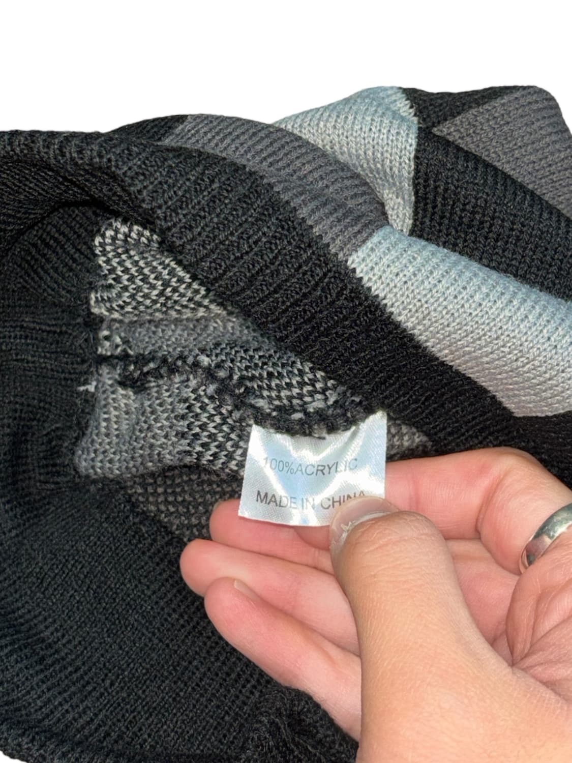 노스페이스 체크 니트 비니 상품이미지7