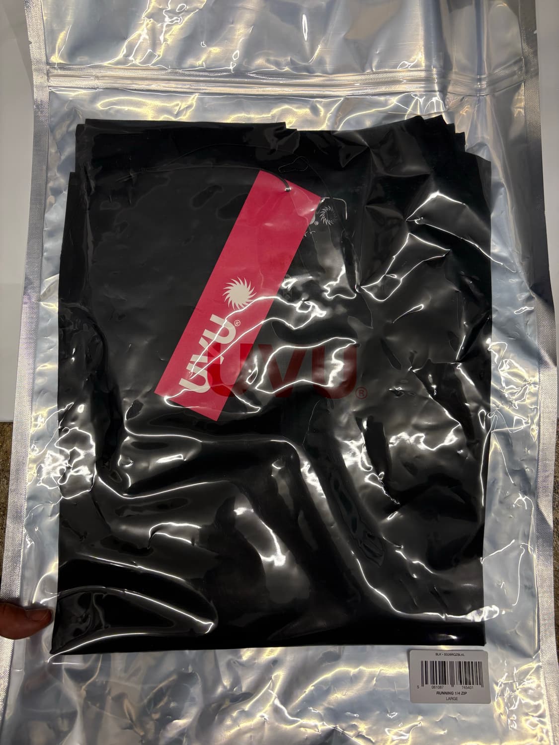 UVU 러닝 1/4 집 블랙 상품이미지2