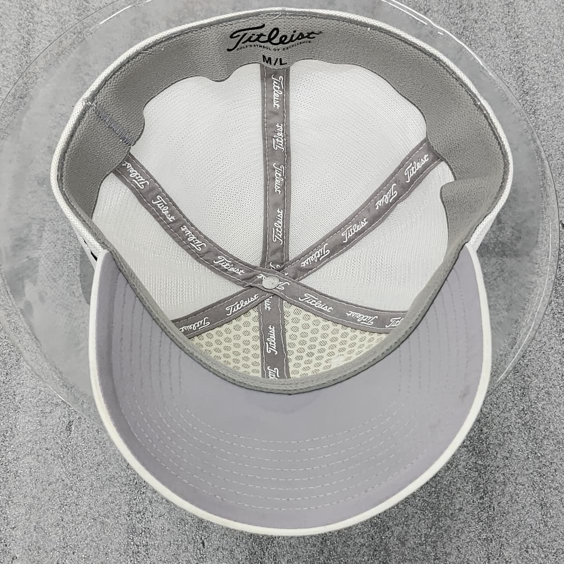 상태좋은 타이틀리스트 정품 골프모자 화이트 M/L 사이즈 58CM 상품이미지5
