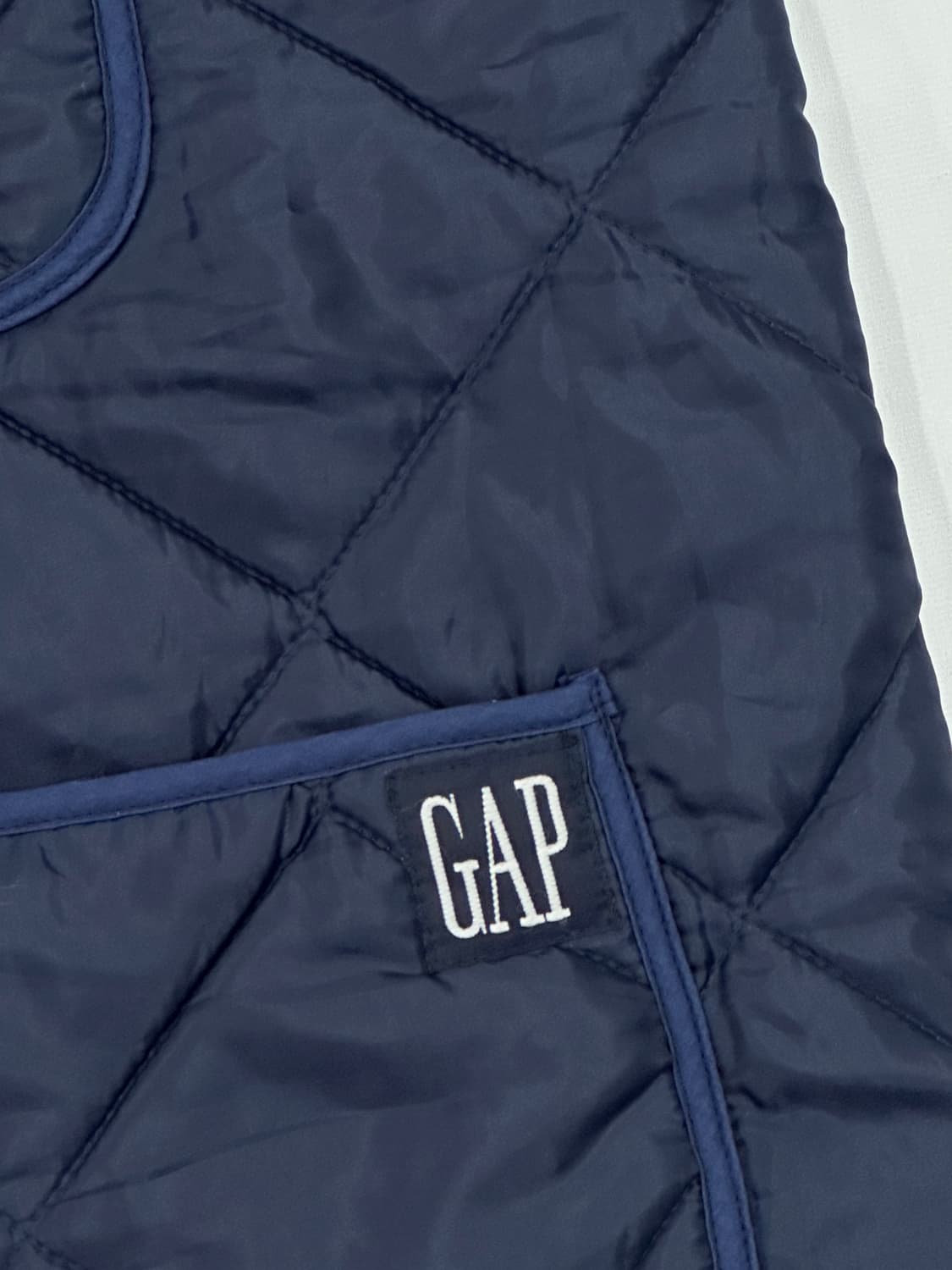 재팬 GAP  누빔 경량 패딩 조끼 핀터 아메카지 그런지 히피 상품이미지4