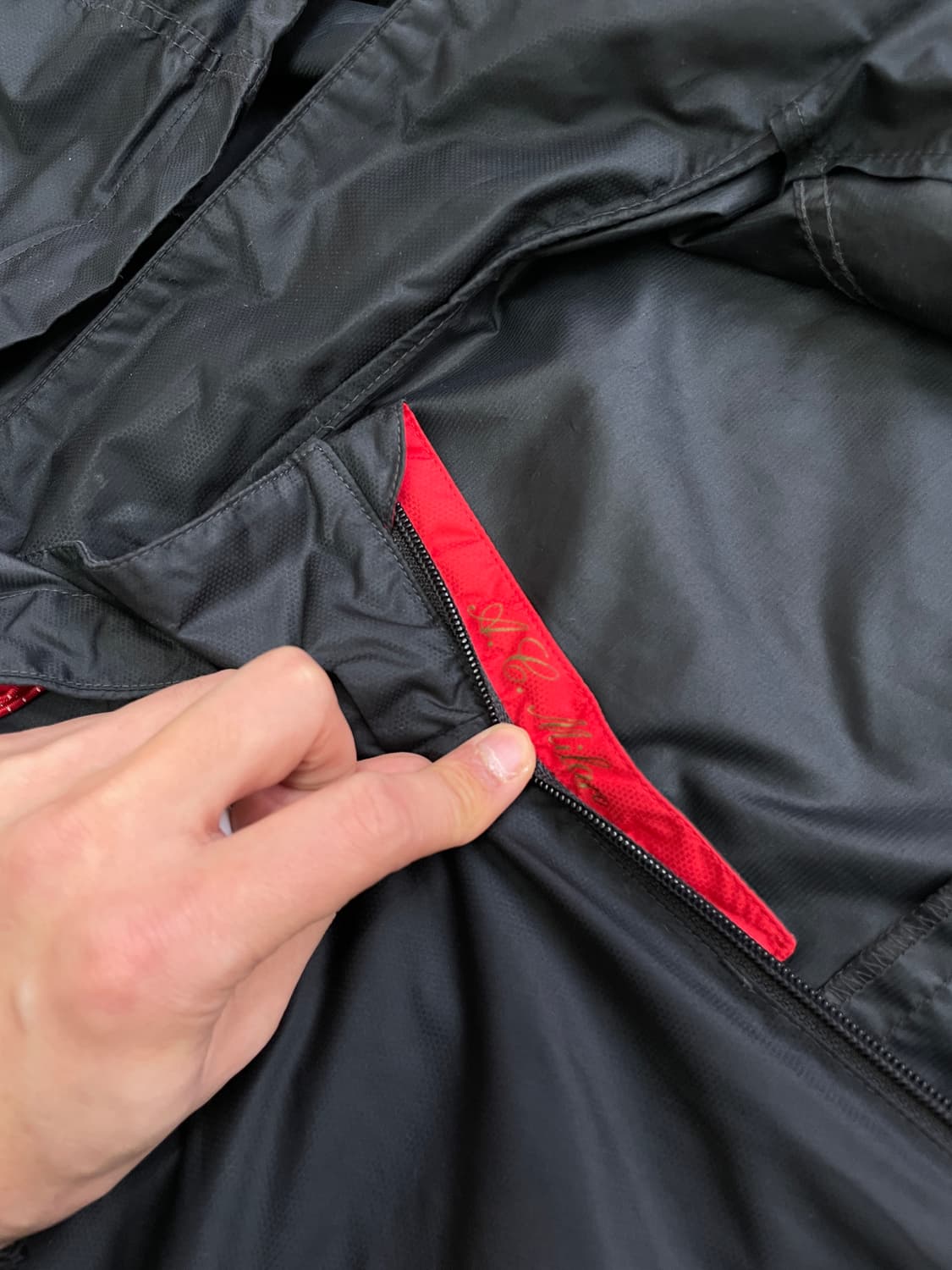 [105] 00s 아디다스 AC MILAN 로쏘네리 바람막이 윈드브레이커 상품이미지4