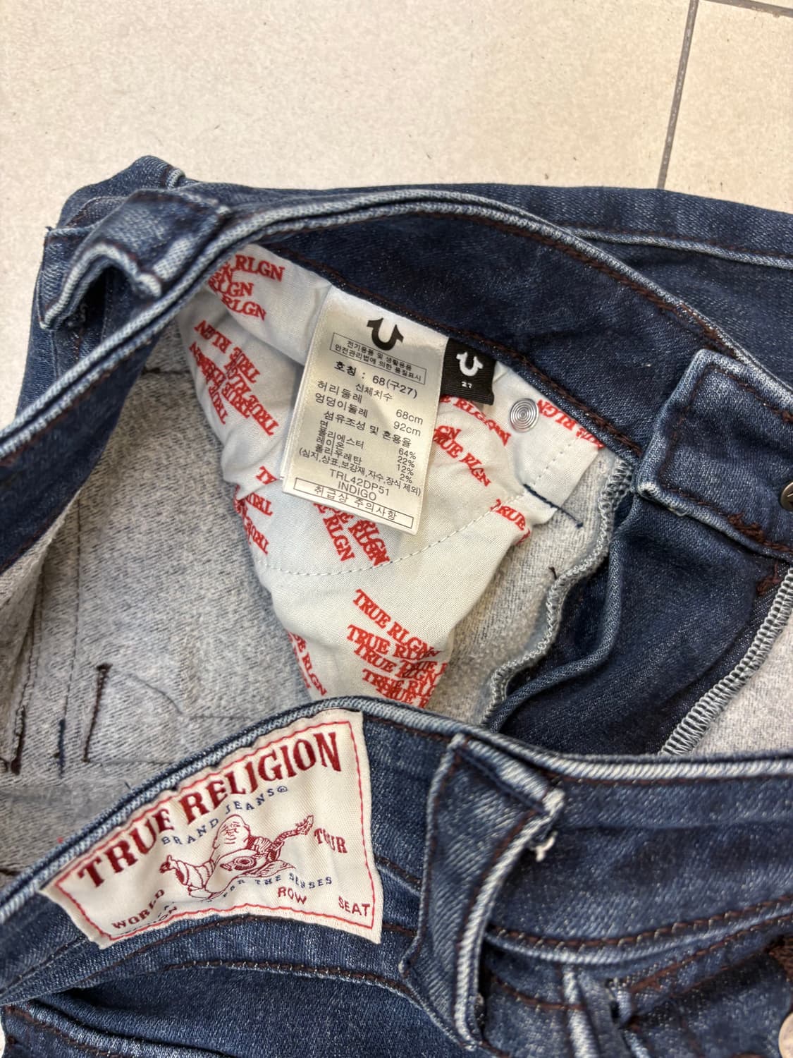 트루릴리전 부츠컷 데님팬츠 상품이미지8