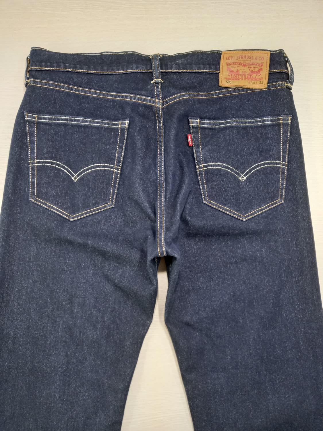 34 리바이스505 스판 일자진 진청 34-550 상품이미지4