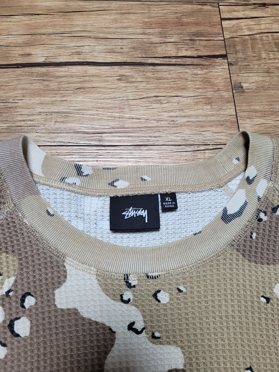 스투시 써멀 와플 롱슬리브 데저트 카모 xl 상품이미지2