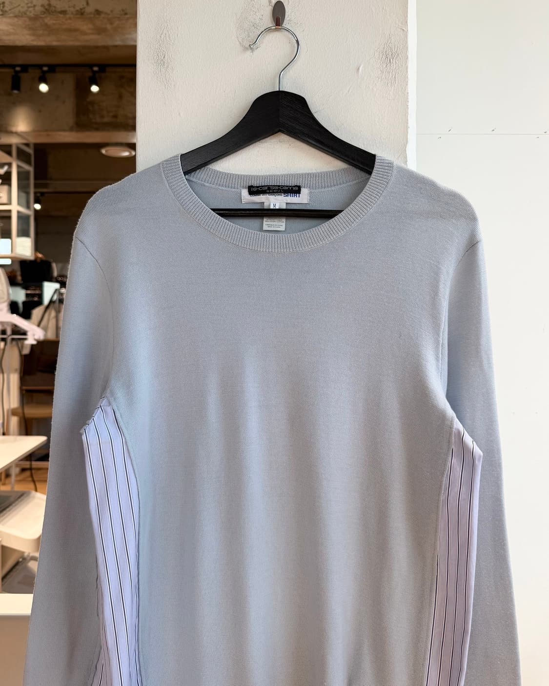 꼼데가르송 셔츠 블루 스트라이프 니트  상품이미지3