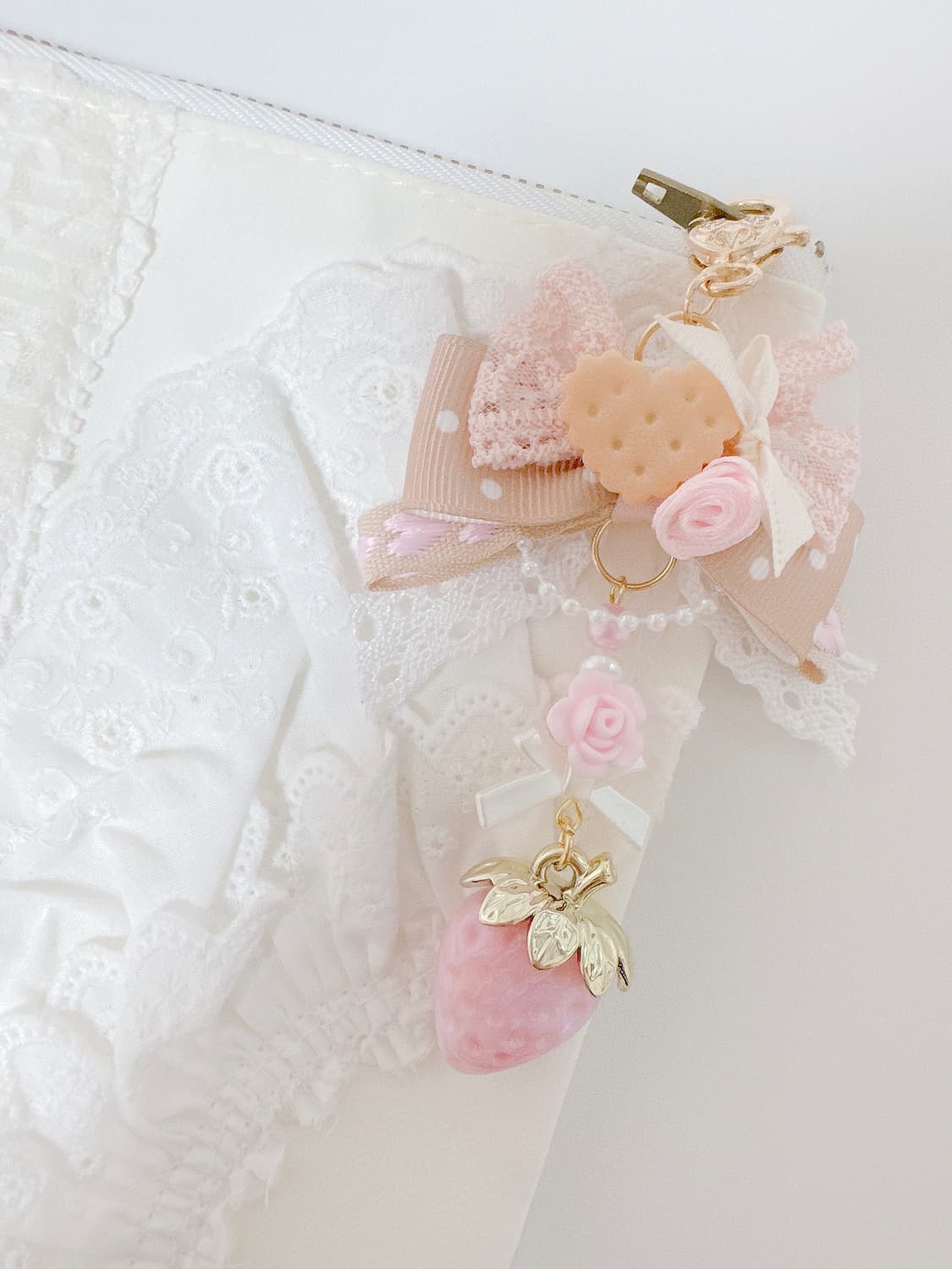 딸기장미라떼 키링 상품이미지3