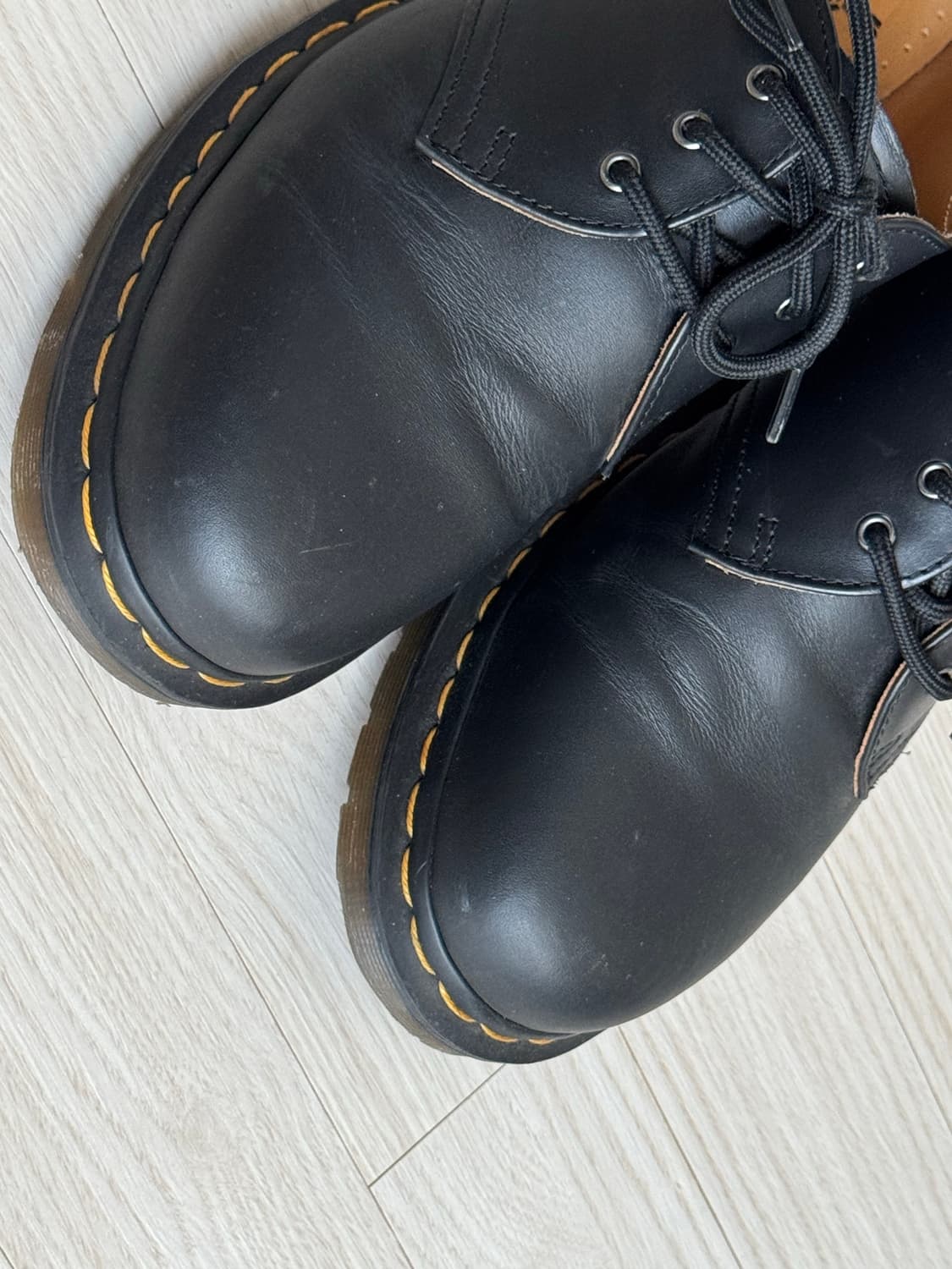 [260] 닥터마틴 1461 나파(Nappa) 블랙 3홀 상품이미지3