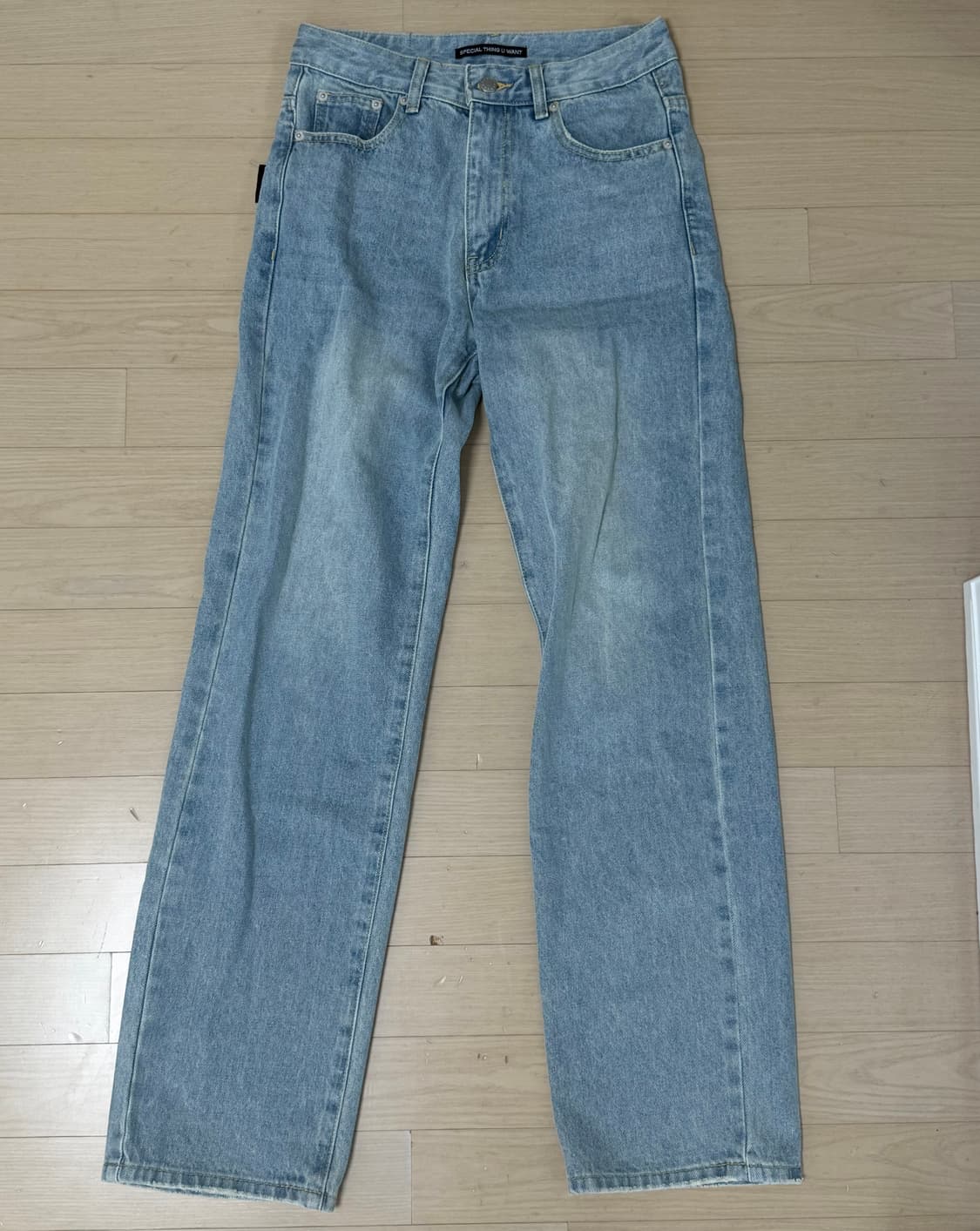 앤디아더 세미 스트레이트 데님진 블루 상품이미지3