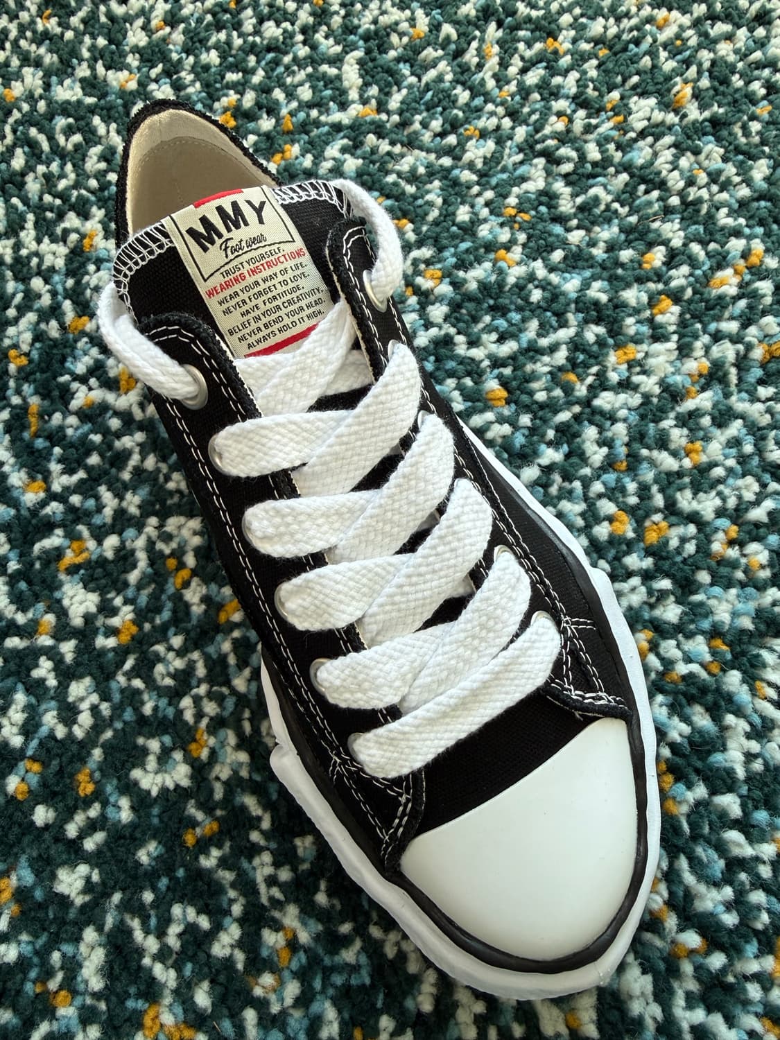 미하라 야스히로 피터슨 OG 캔버스 스니커즈 블랙 상품이미지5