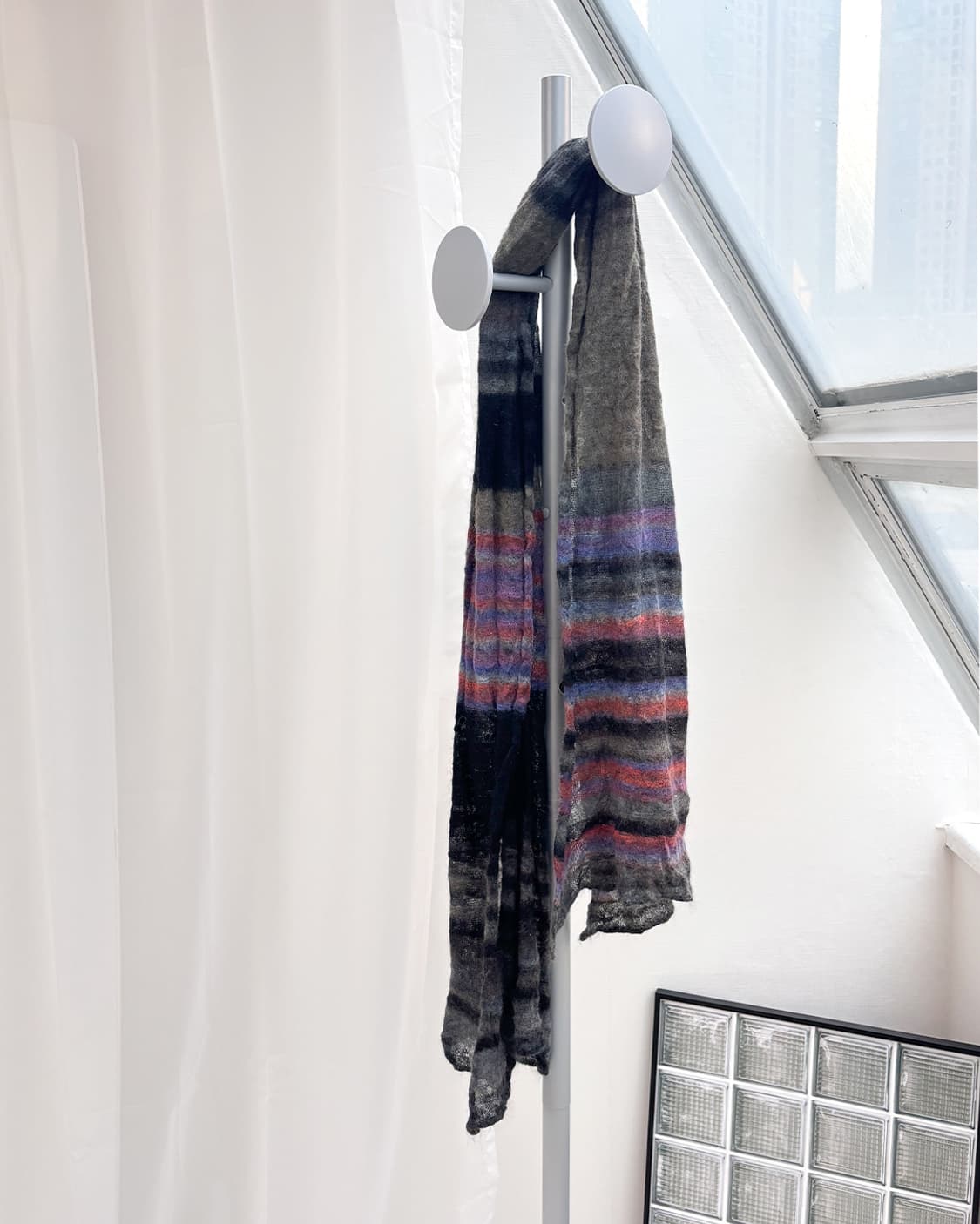 mobeau color mixed stripe big muffler 상품이미지1