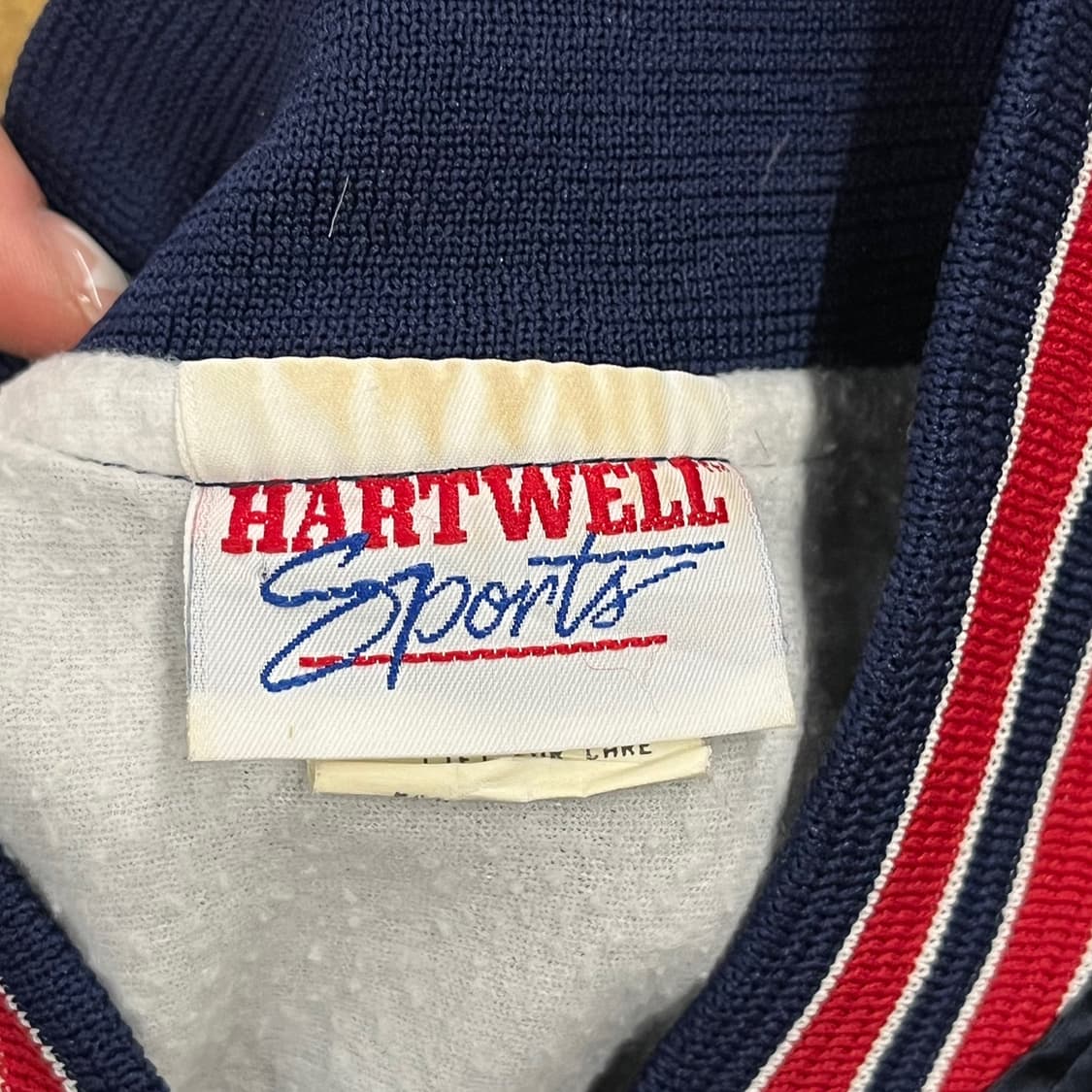[정품/S] 하트웰 네이비 블루종 점퍼 Kev 자수 b16 상품이미지5
