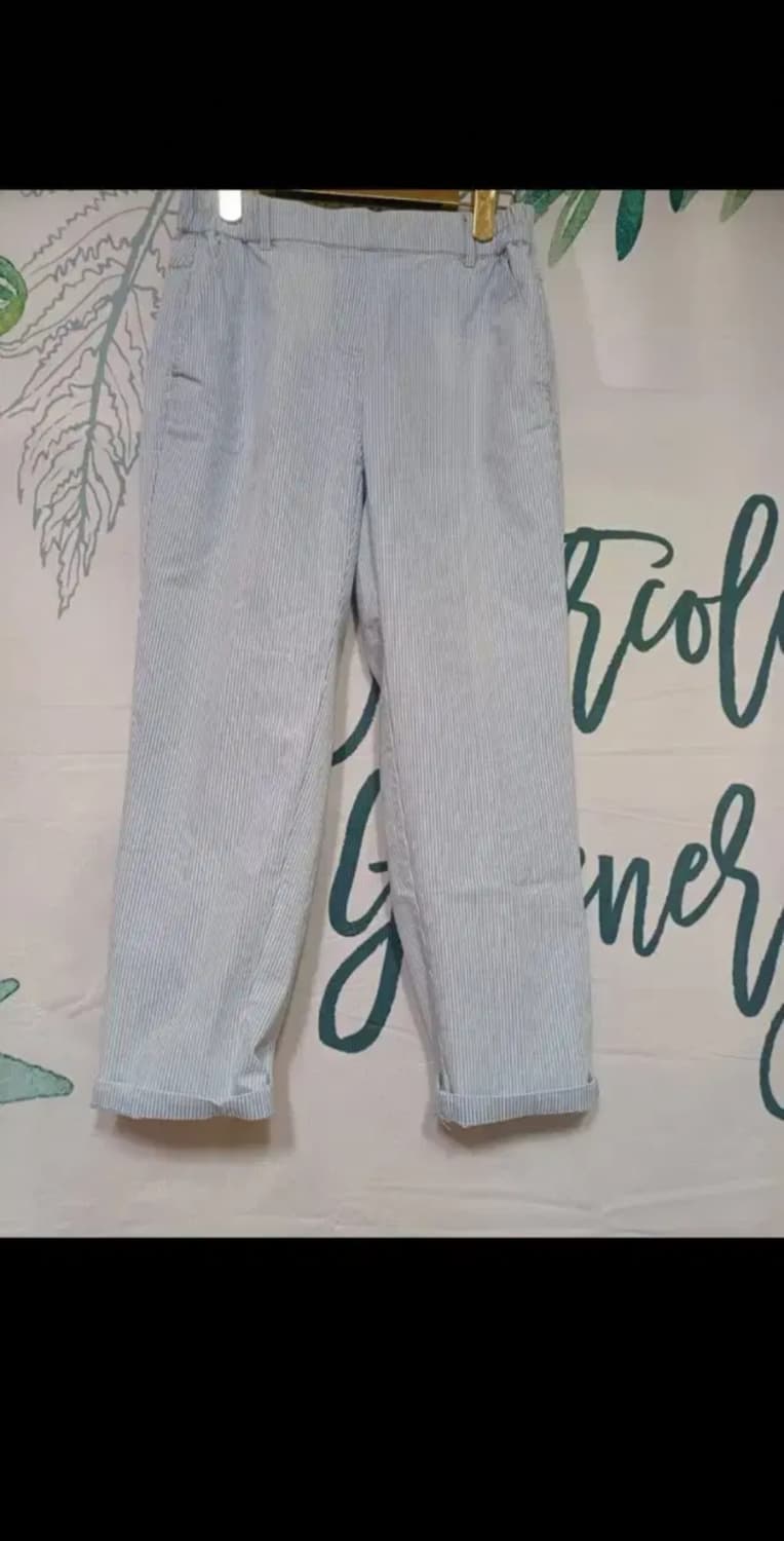 스트라이프 밴딩 바지  상품이미지1