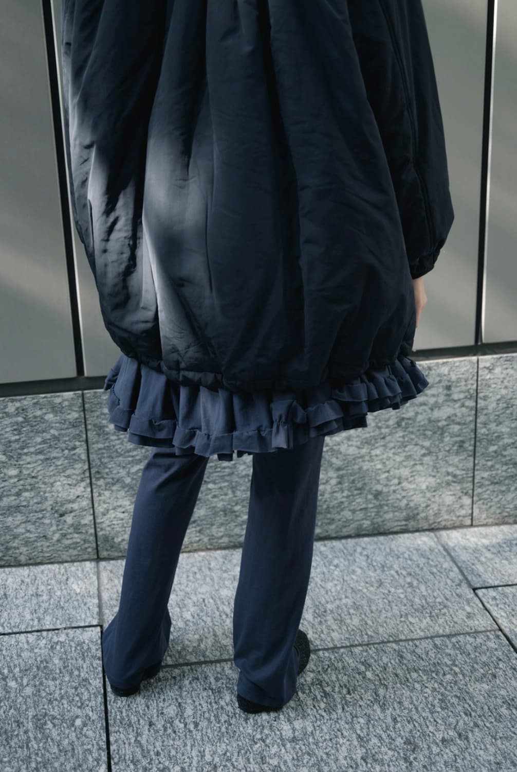 [COSMOSS] collar shirring padding jacket 상품이미지5