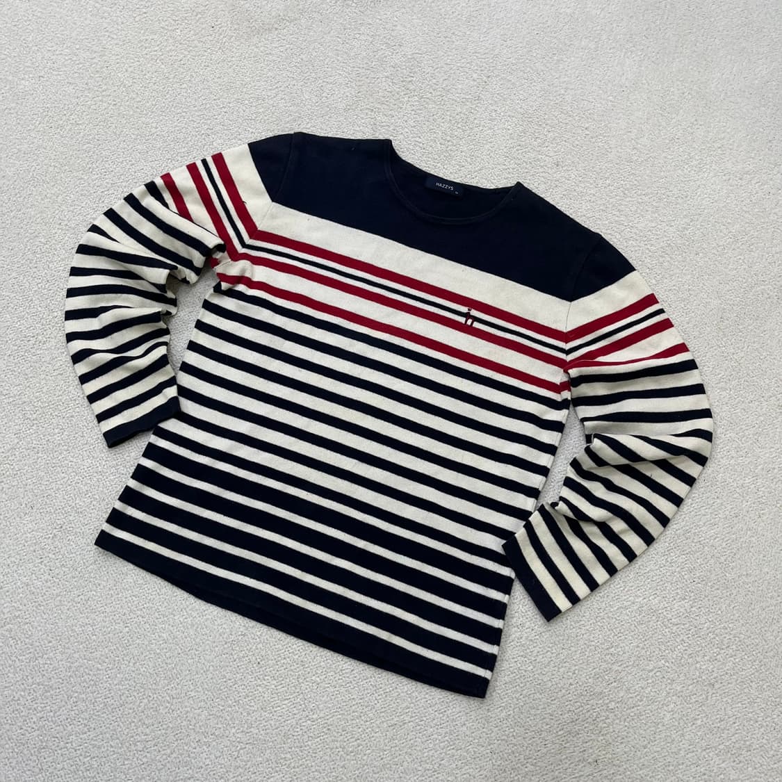 95 헤지스 스트라이프 티셔츠 0323M 상품이미지1